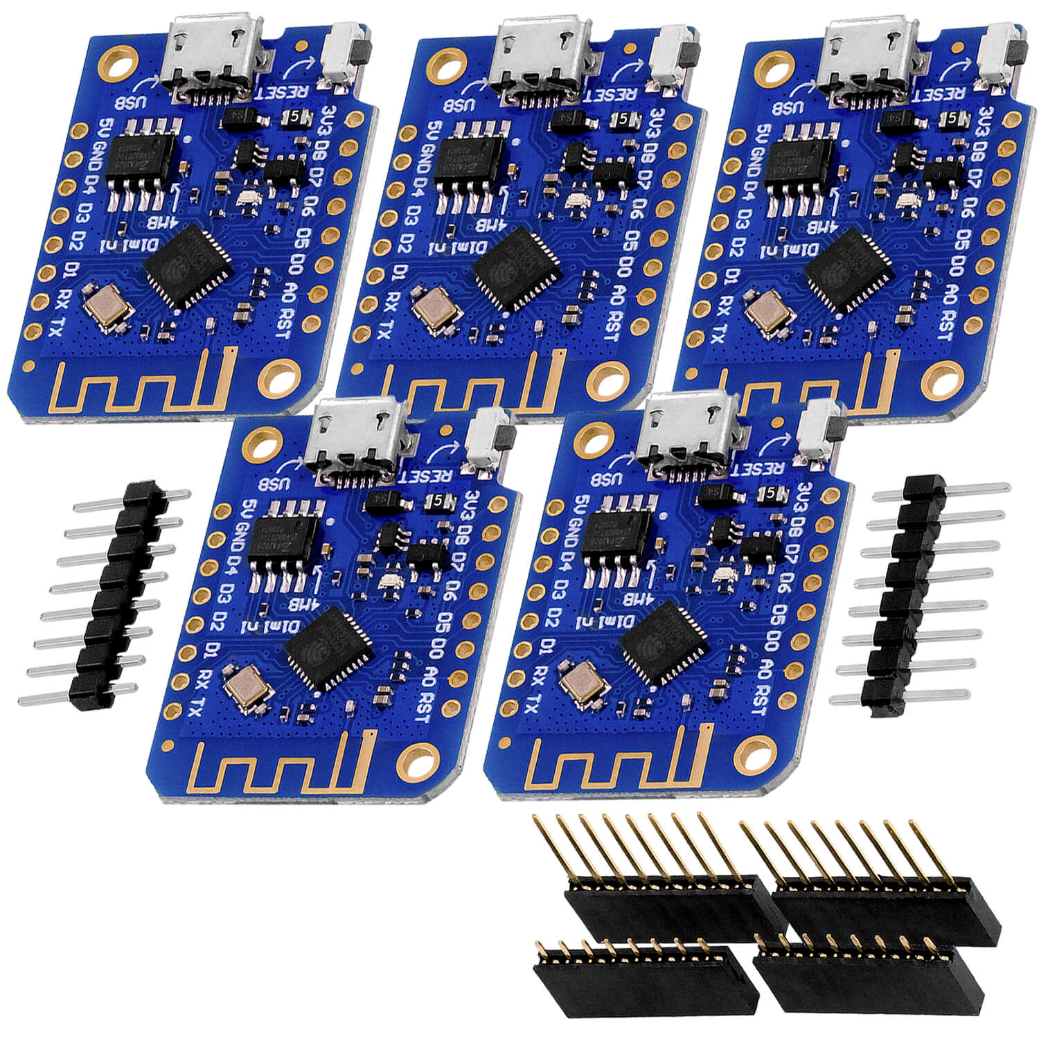 D1 Mini V3 NodeMCU mit ESP8266-12F WLAN Modul kompatibel mit Arduino - AZ-Delivery