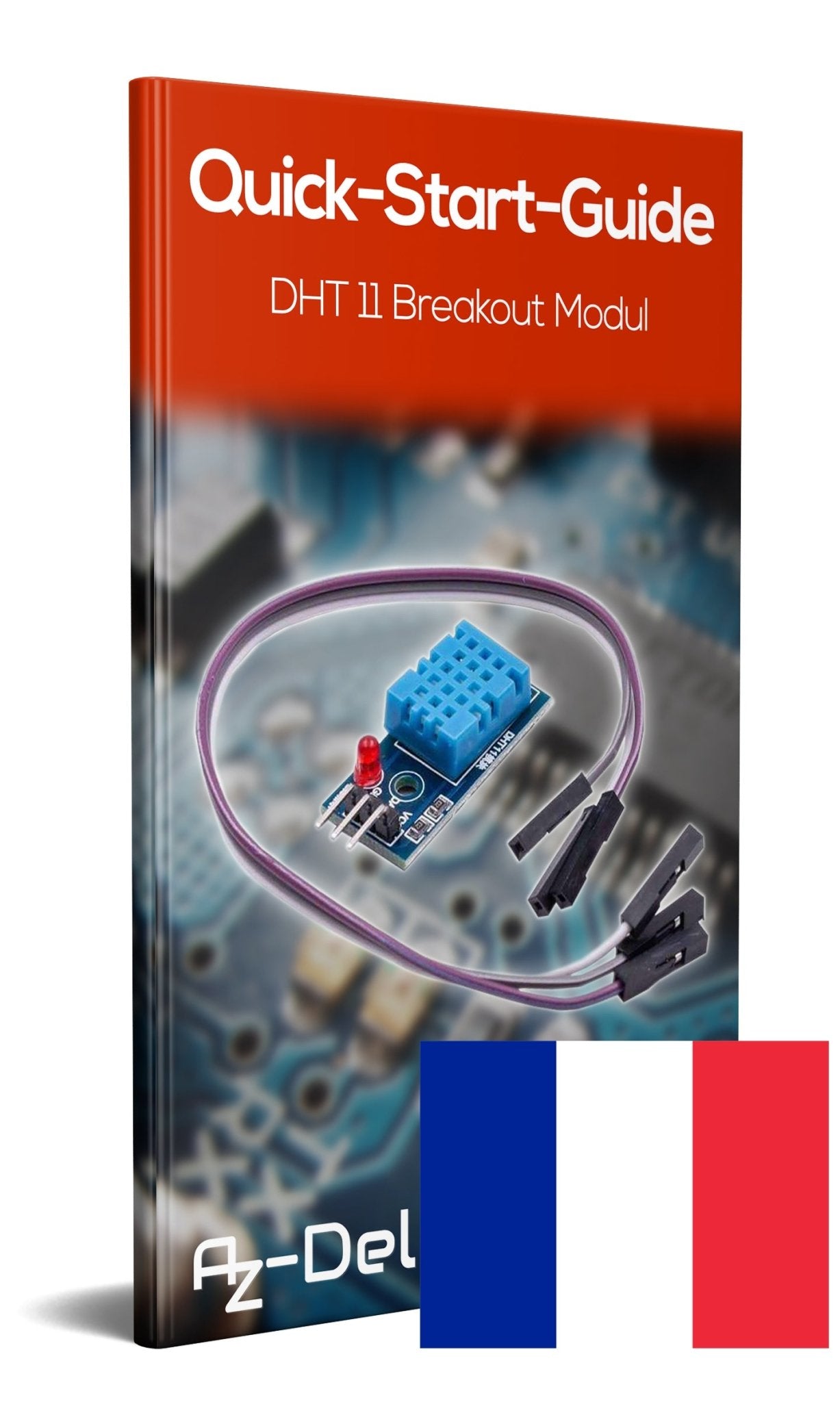 DHT11 Breakout Modul mit Platine und Kabel Temperatursensor und Luftfeuchtigkeitssensor - AZ-Delivery