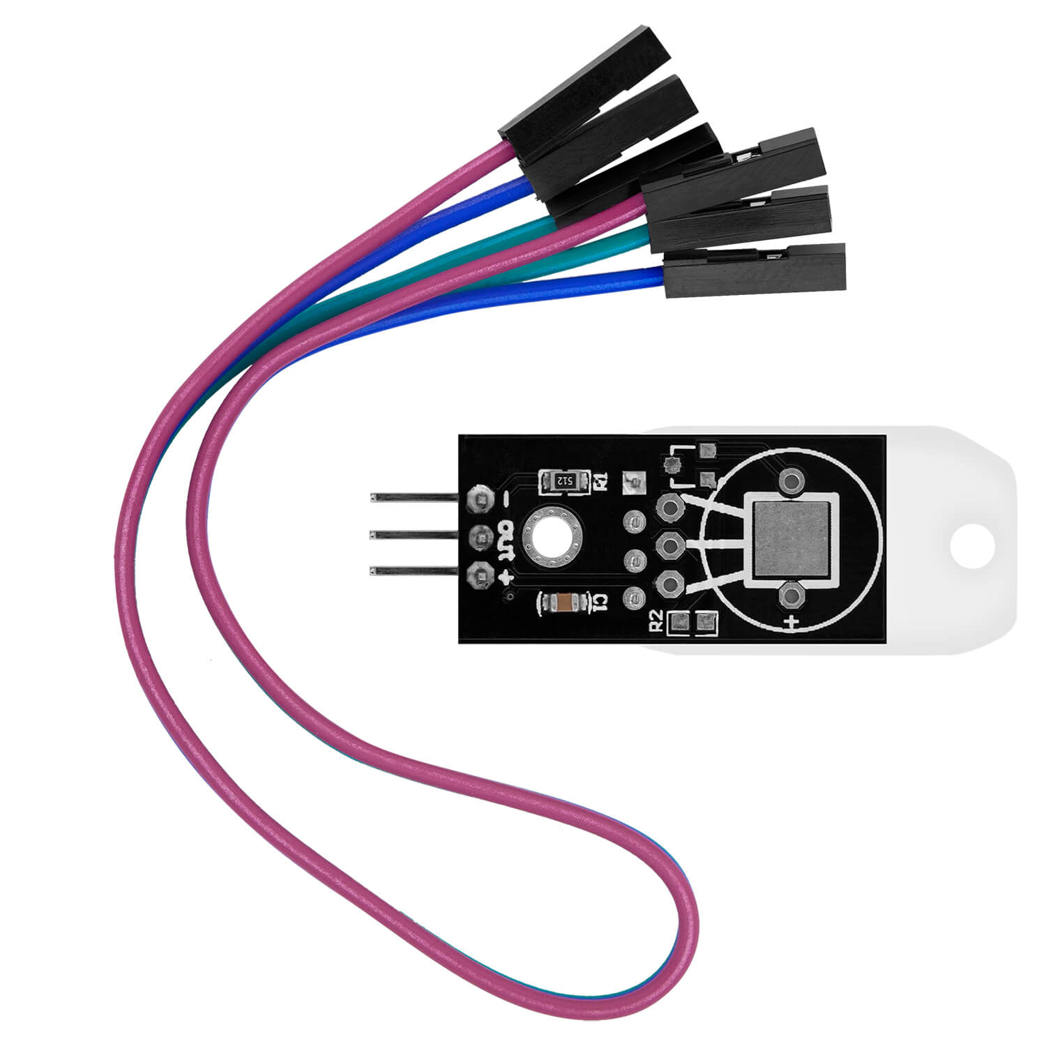 DHT22 AM2302 Temperatursensor und Luftfeuchtigkeitssensor mit Platine und Kabel kompatibel mit Arduino und Raspberry Pi - AZ-Delivery