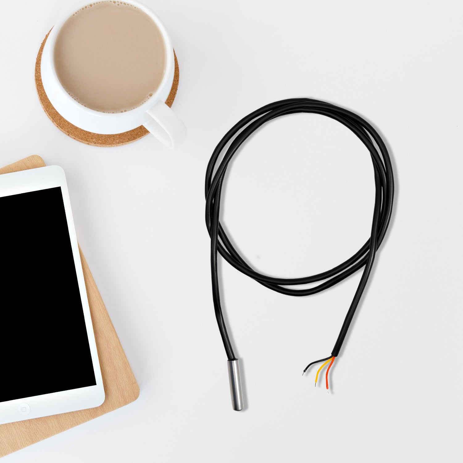 DS18B20 1M Kabel digitaler Edelstahl Temperatursensor ohne Schrumpfschlauch, kompatibel mit Arduino und Raspberry Pi - AZ-Delivery