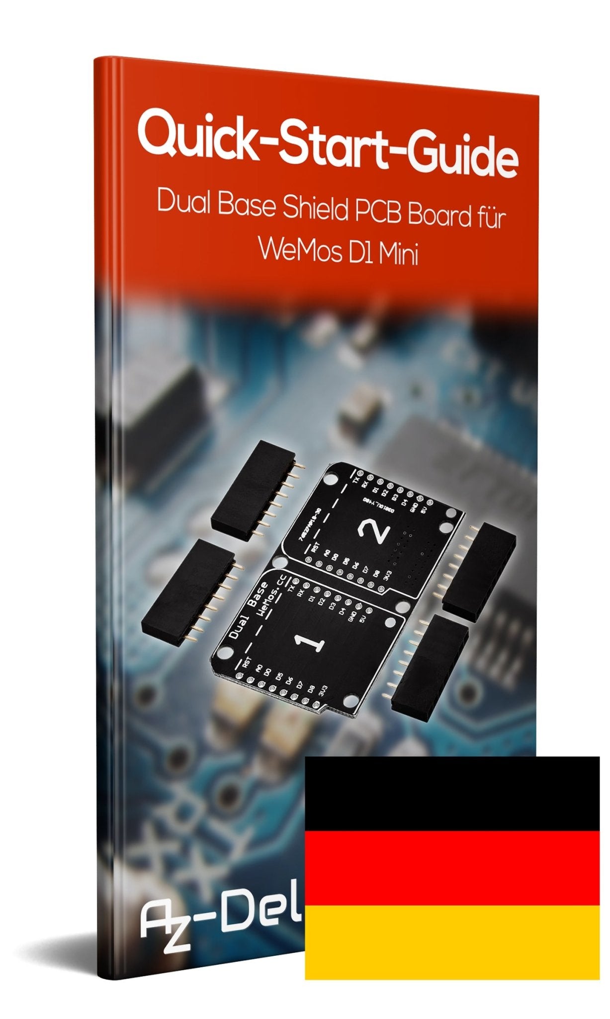 Dual Base Shield PCB Board Für D1 Mini NodeMCU ESP8266 - AZ-Delivery