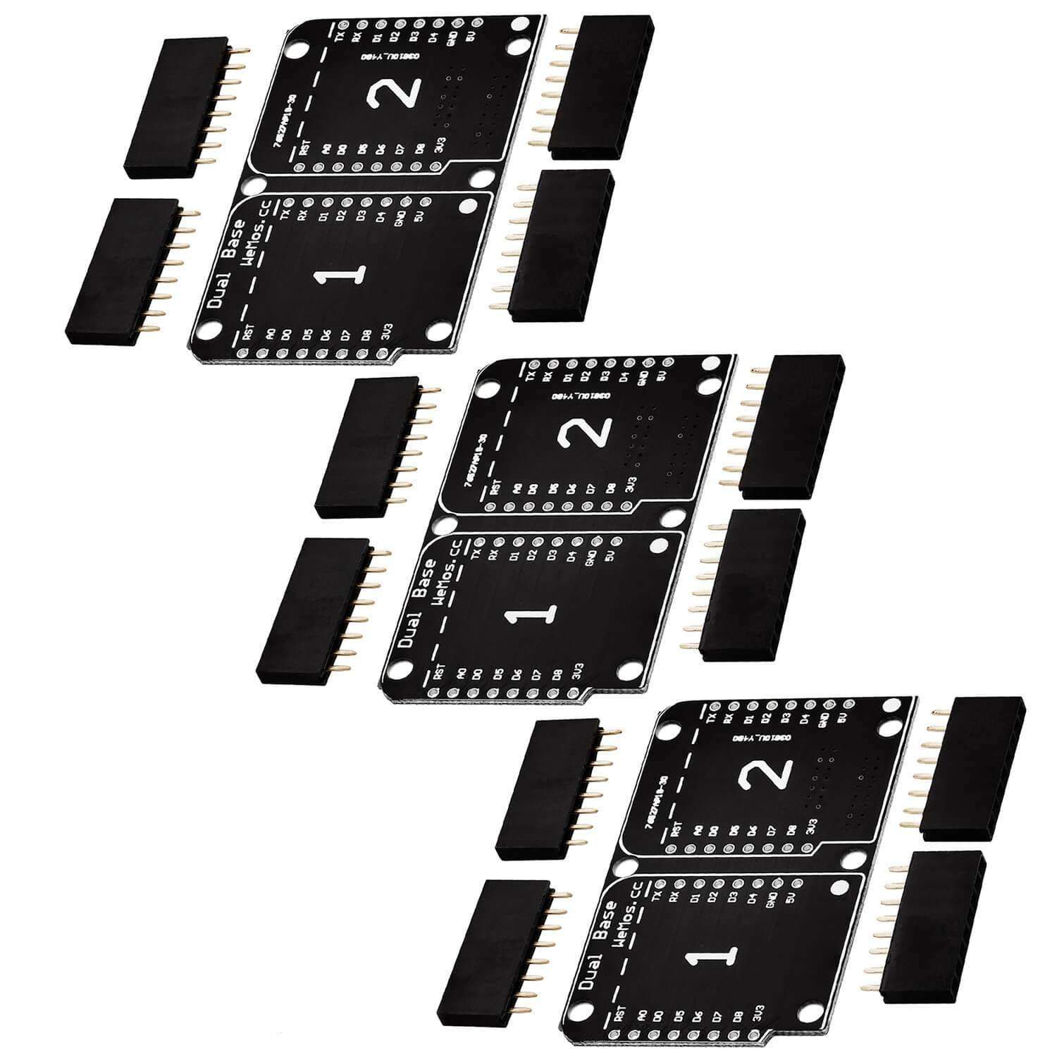 Dual Base Shield PCB Board Für D1 Mini NodeMCU ESP8266 - AZ-Delivery
