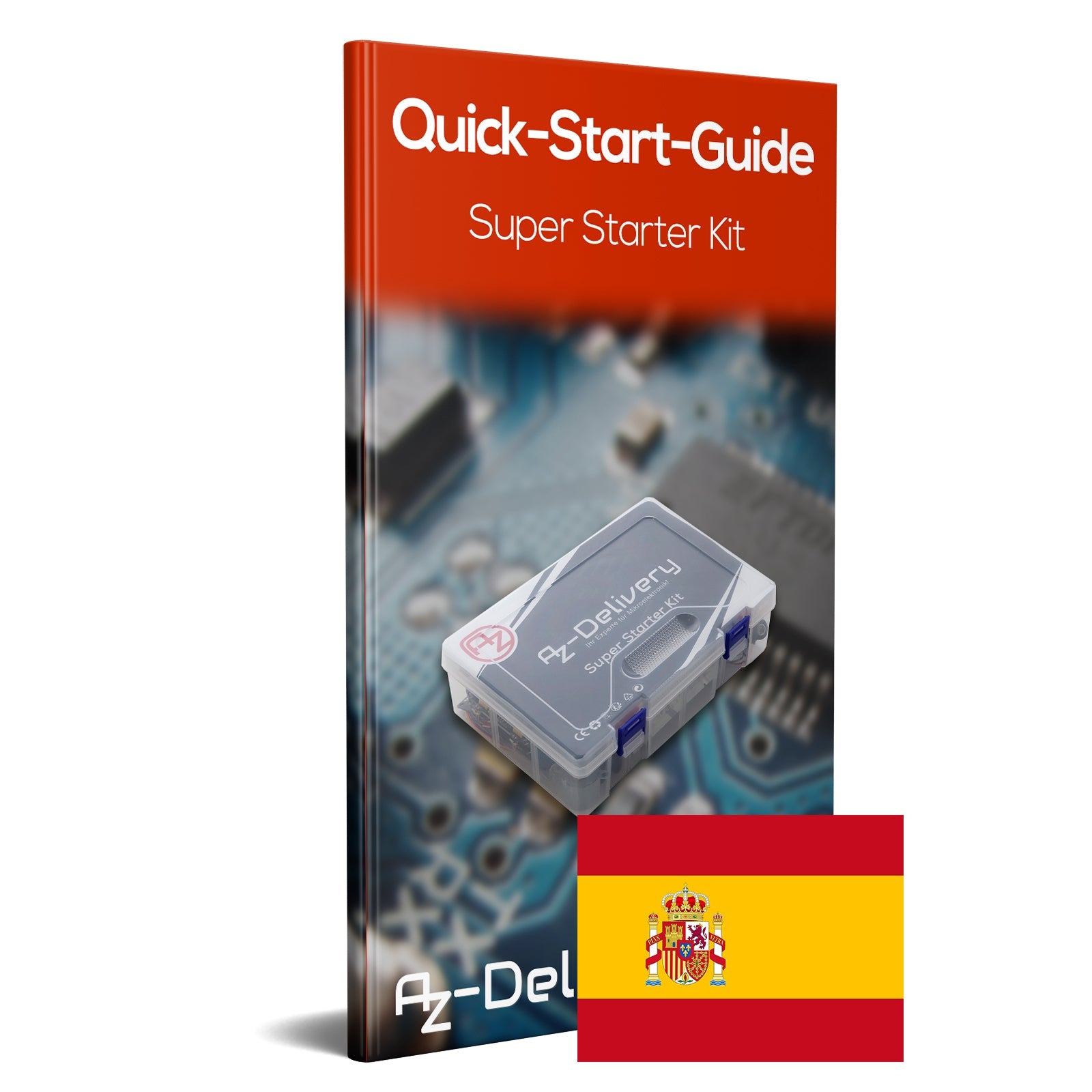 Elektronik Super Starter Kit Mikrocontroller Board, Stromversorgungsmodul, Servo-, Schritt- und Gleichstrommotoren Sensor Kit kompatibel mit Arduino - AZ-Delivery