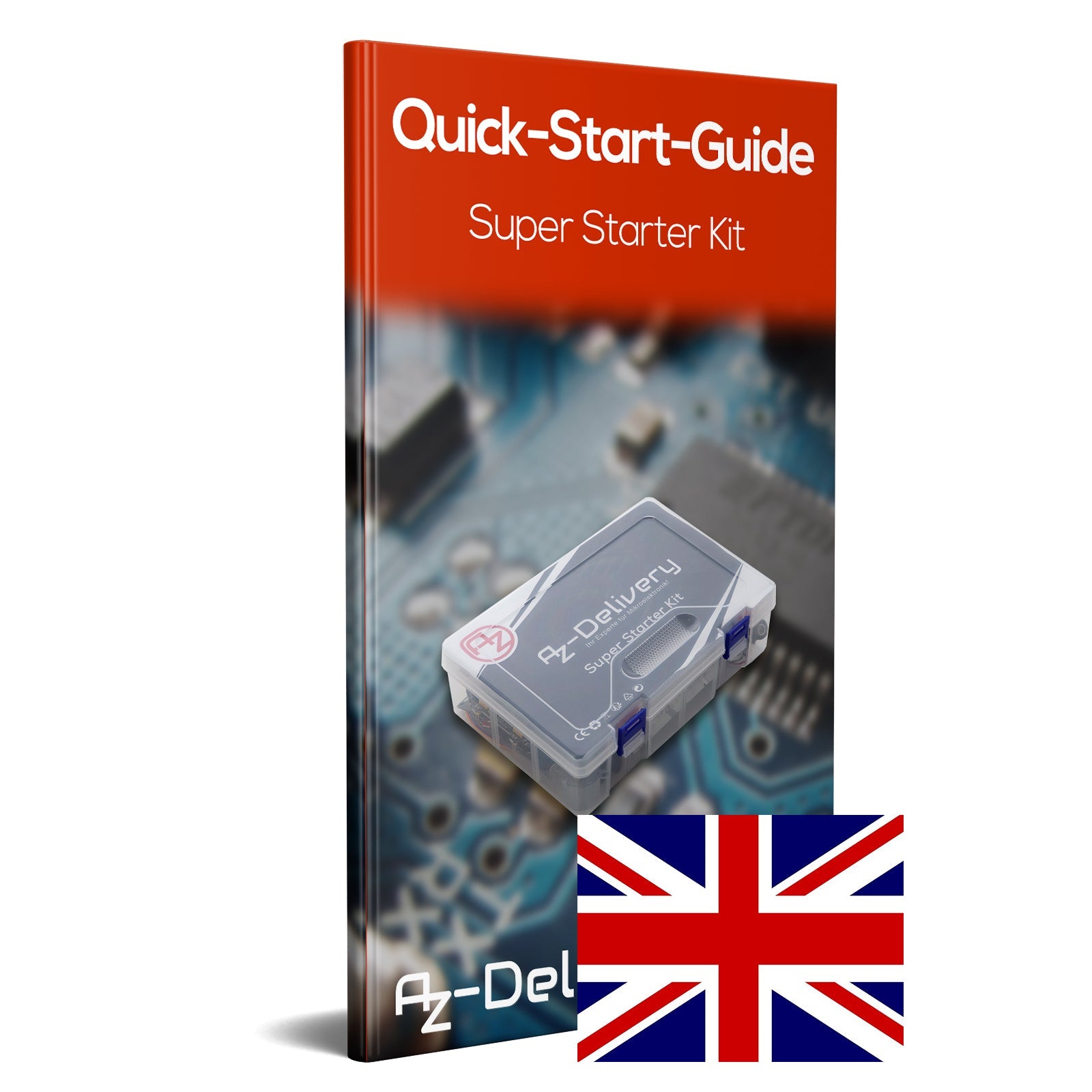 Elektronik Super Starter Kit Mikrocontroller Board, Stromversorgungsmodul, Servo-, Schritt- und Gleichstrommotoren Sensor Kit kompatibel mit Arduino - AZ-Delivery