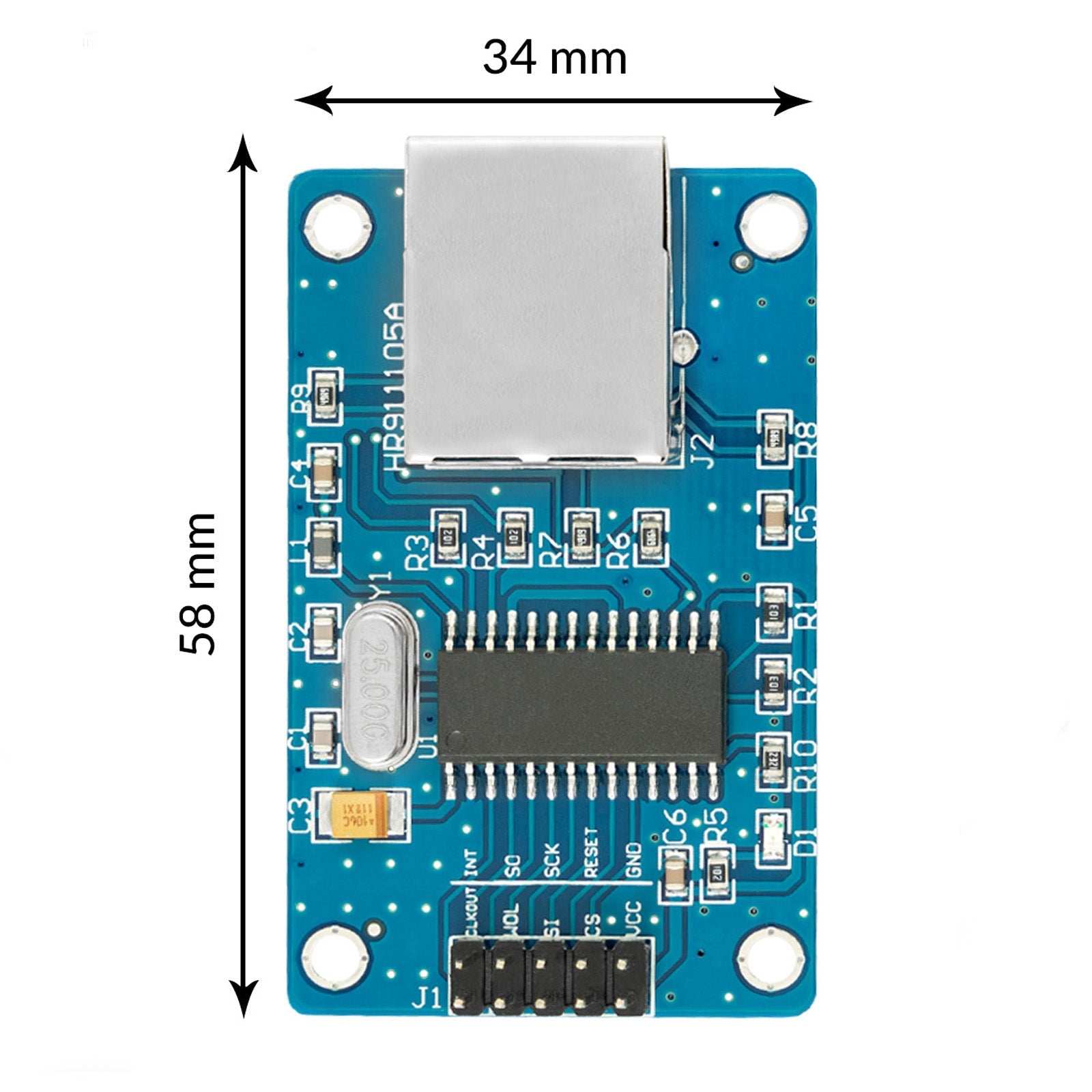 ENC28J60 Ethernet Shield LAN Netzwerk Modul kompatibel mit Arduino - AZ-Delivery