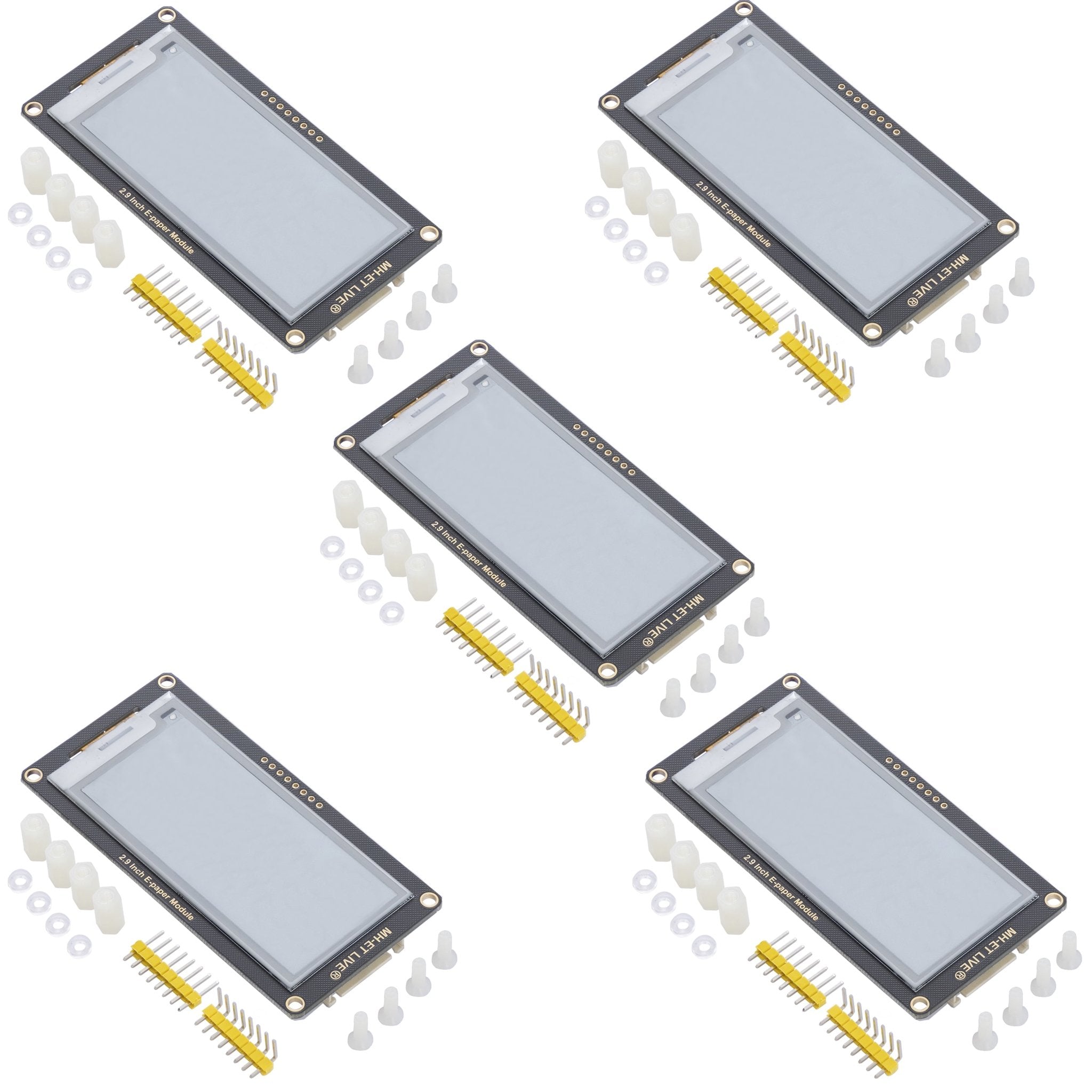 ePaper Display mit 2,9 Zoll e-Ink Display, Modul mit geringem Stromverbrauch, SPI Unterstützung und 3.3V/5V MCU Schnittstelle - AZ-Delivery