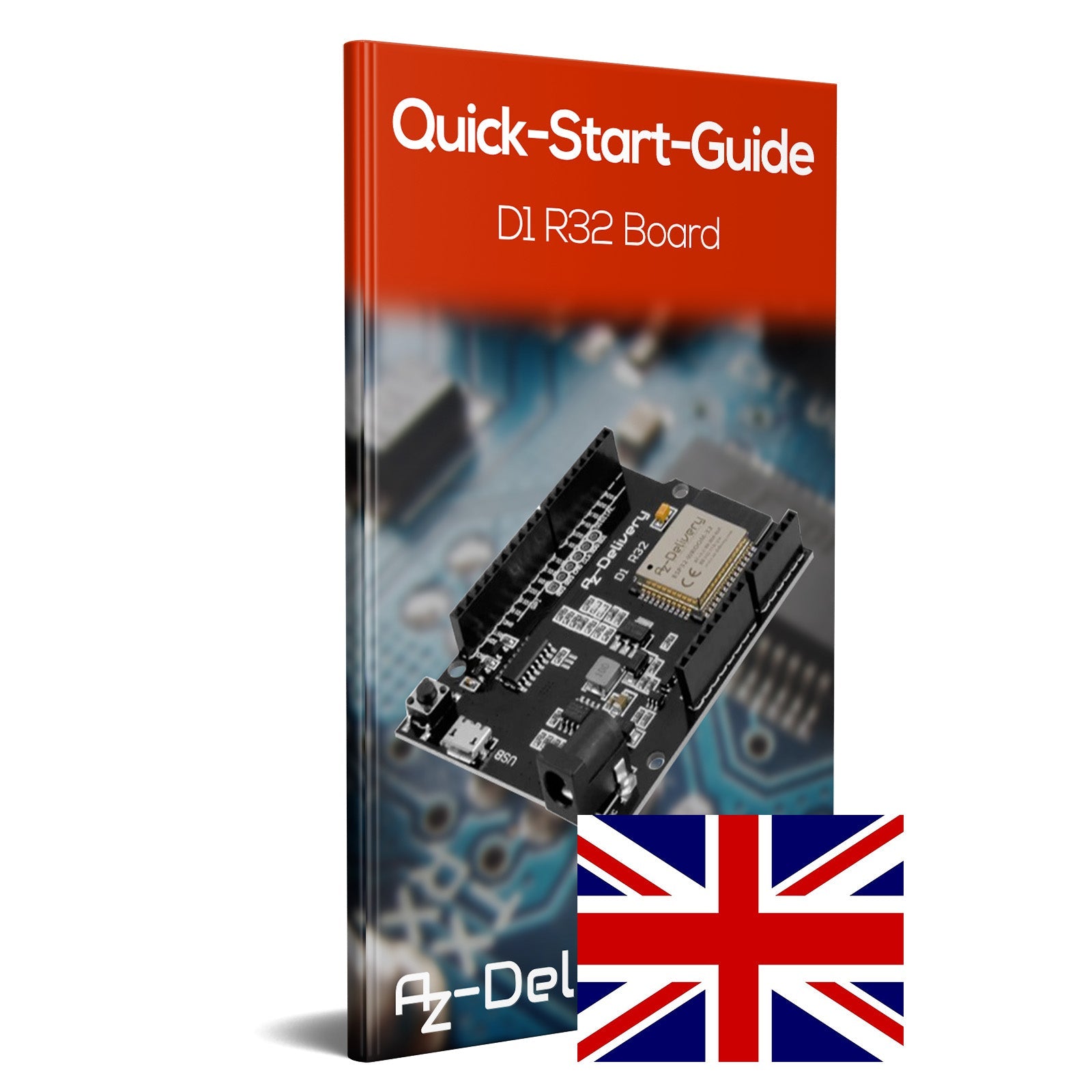 ESP32 NodeMCU D1 R32 WLAN Entwicklungsboard mit CH340G und WiFi + Bluetooth IoT mit Mikro USB kompatibel mit Arduino - AZ-Delivery