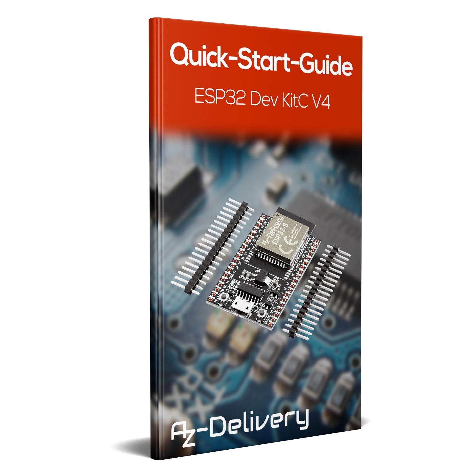 ESP32S Dev Kit C V4 NodeMCU WLAN Development Board unverlötet kompatibel mit Arduino (Nachfolger Modul von ESP32S Dev Kit C) - AZ-Delivery