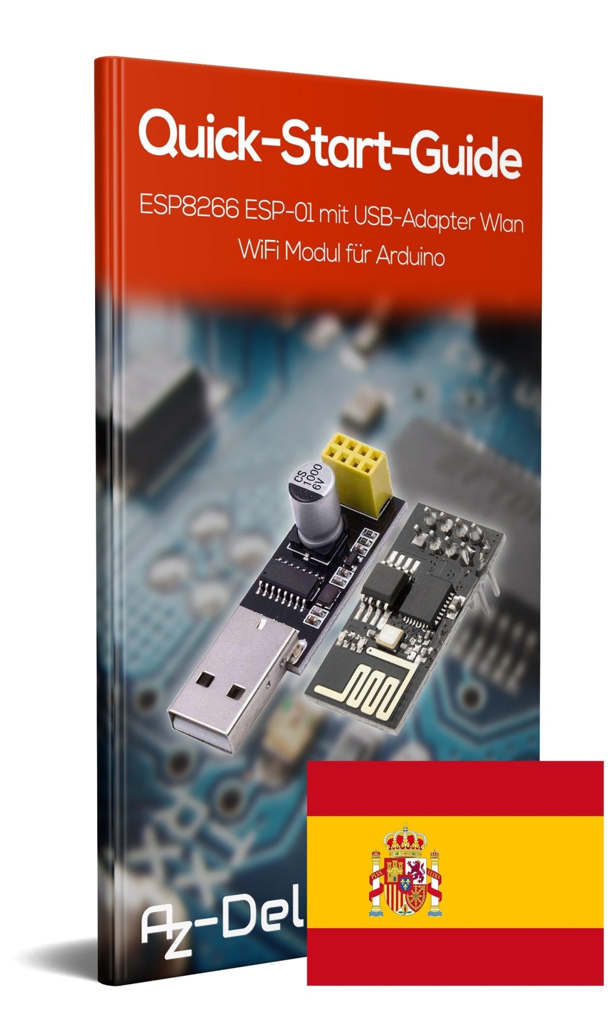 ESP8266 ESP-01 mit USB-Adapter Wlan WiFi Modul - AZ-Delivery