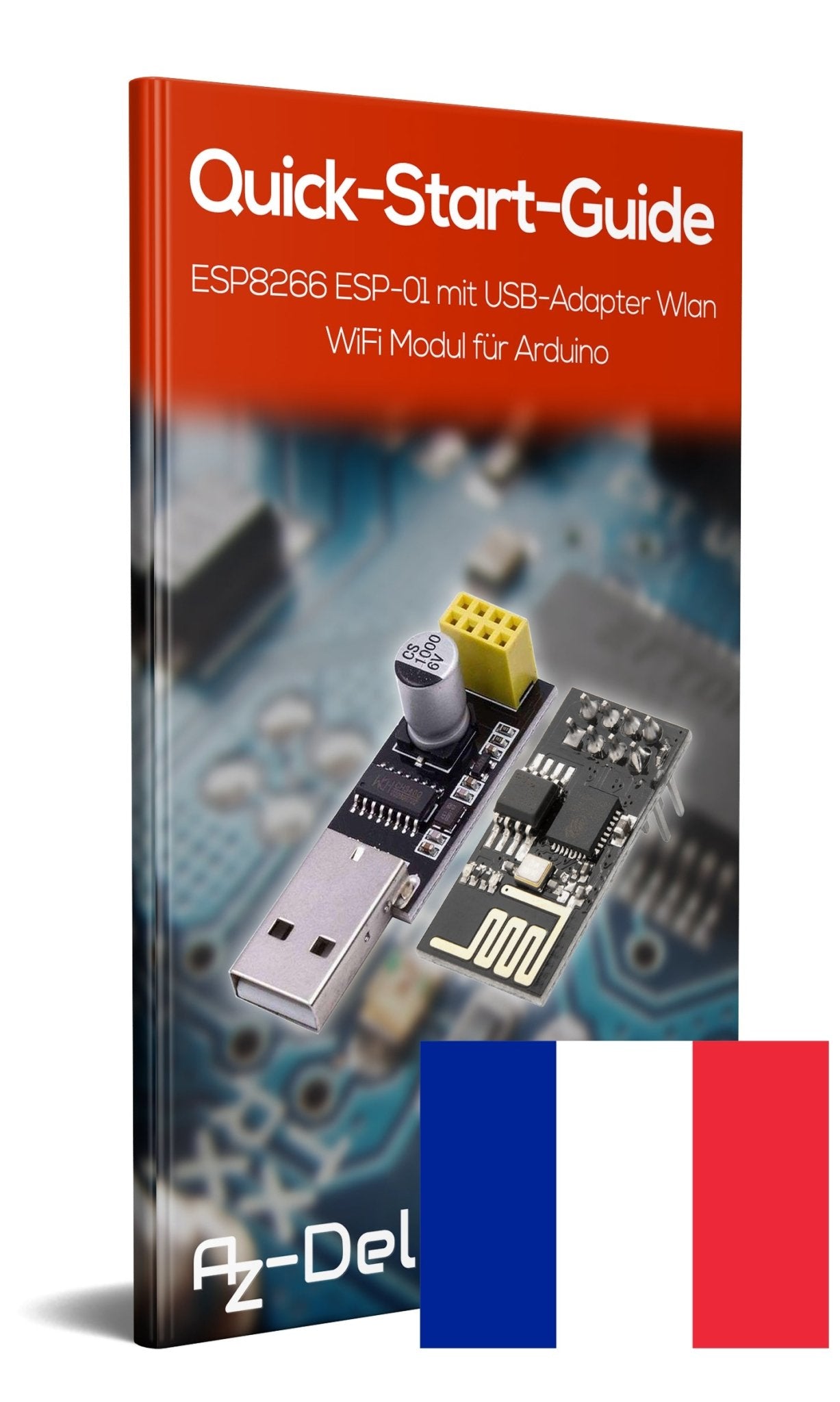 ESP8266 ESP-01 mit USB-Adapter Wlan WiFi Modul - AZ-Delivery