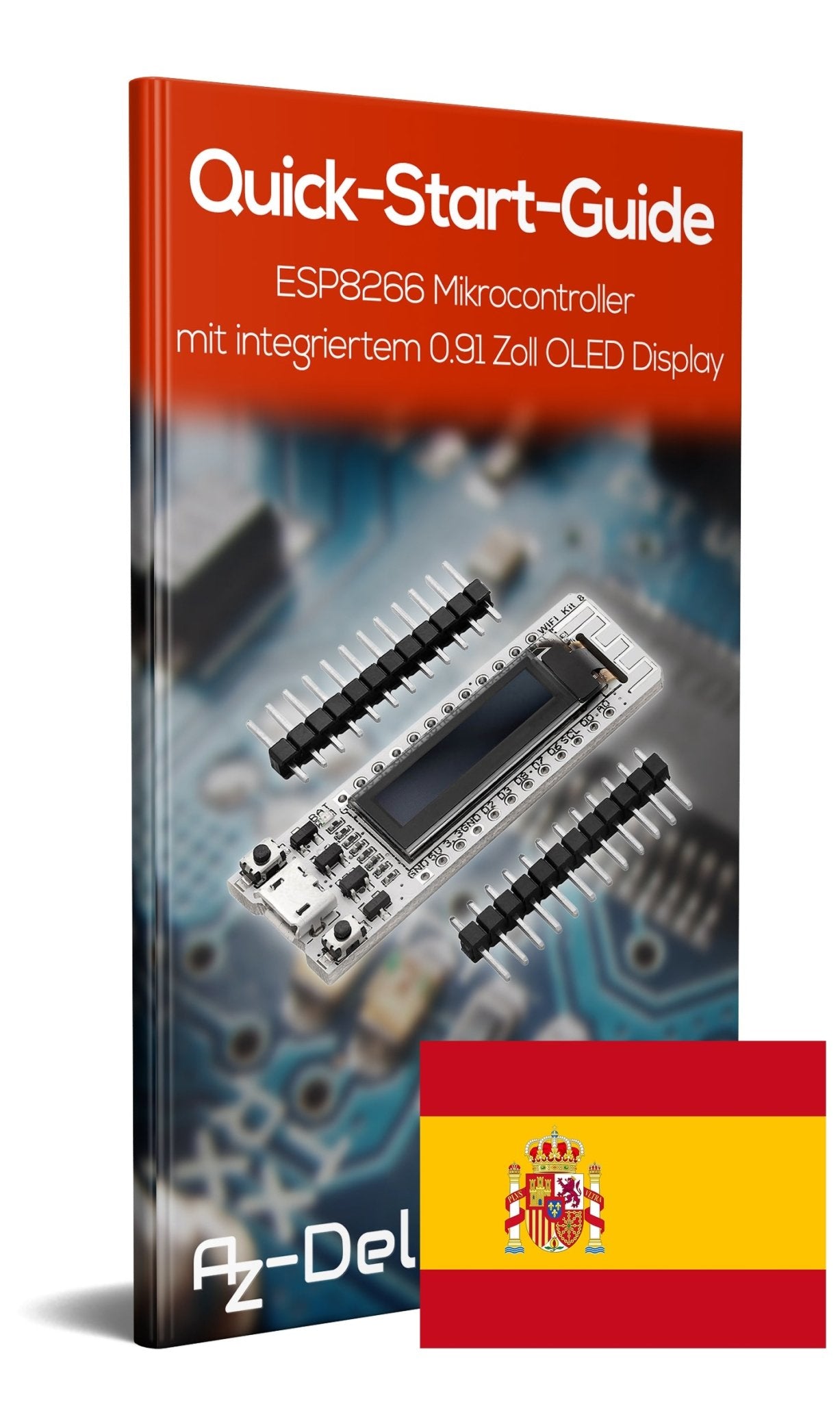 ESP8266 Mikrocontroller mit integriertem 0.91" OLED Display - AZ-Delivery