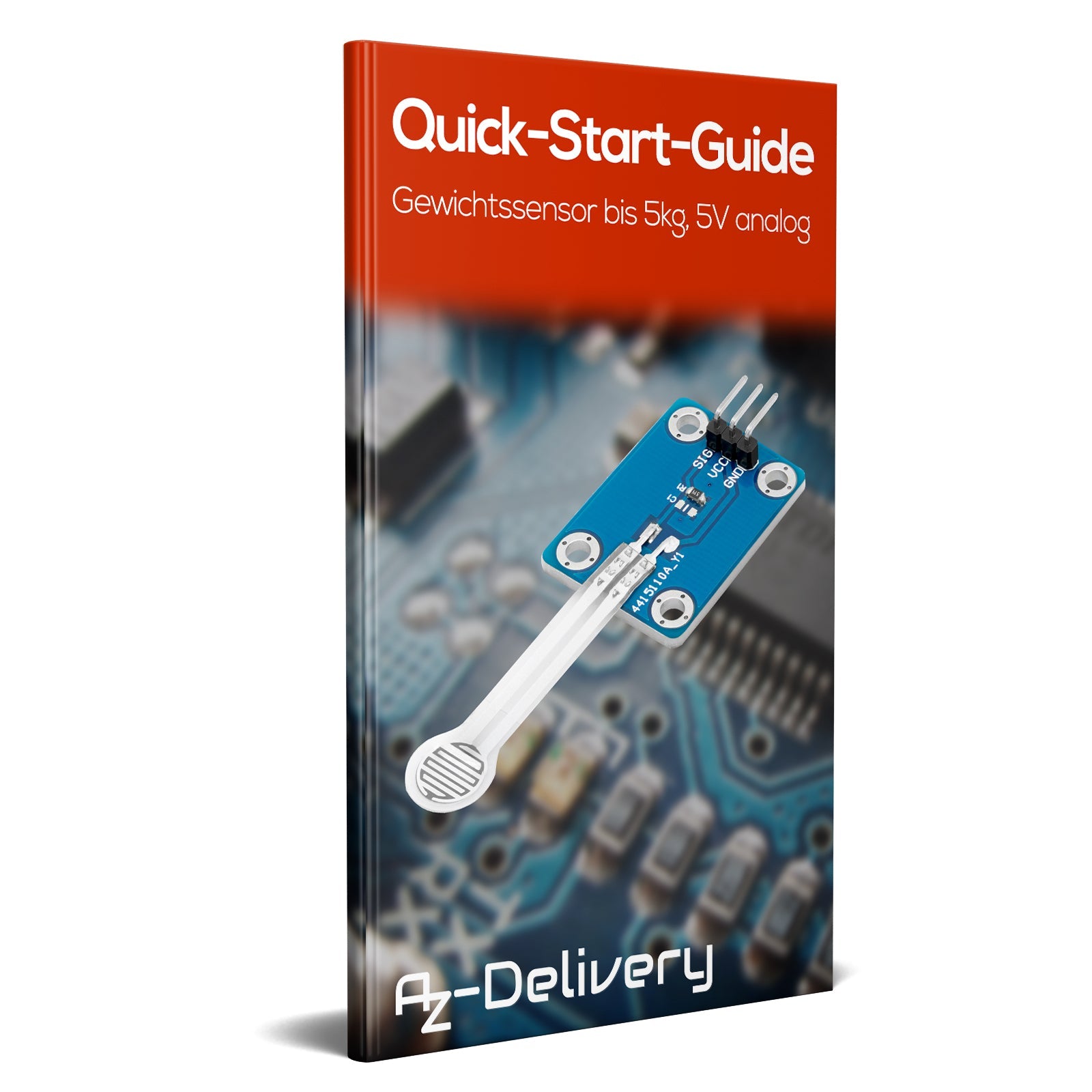 Flexibler Dünnfilm Drucksensor 3,3 / 5V Analog | Druckerkennung | Präziser Kraftsensor zur Erkennung von Druck / Widerstand - AZ-Delivery