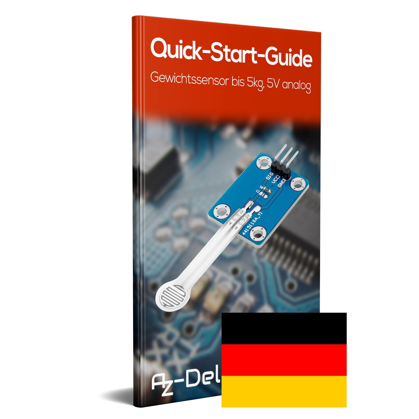 Flexibler Dünnfilm Drucksensor 3,3 / 5V Analog | Druckerkennung | Präziser Kraftsensor zur Erkennung von Druck / Widerstand - AZ-Delivery