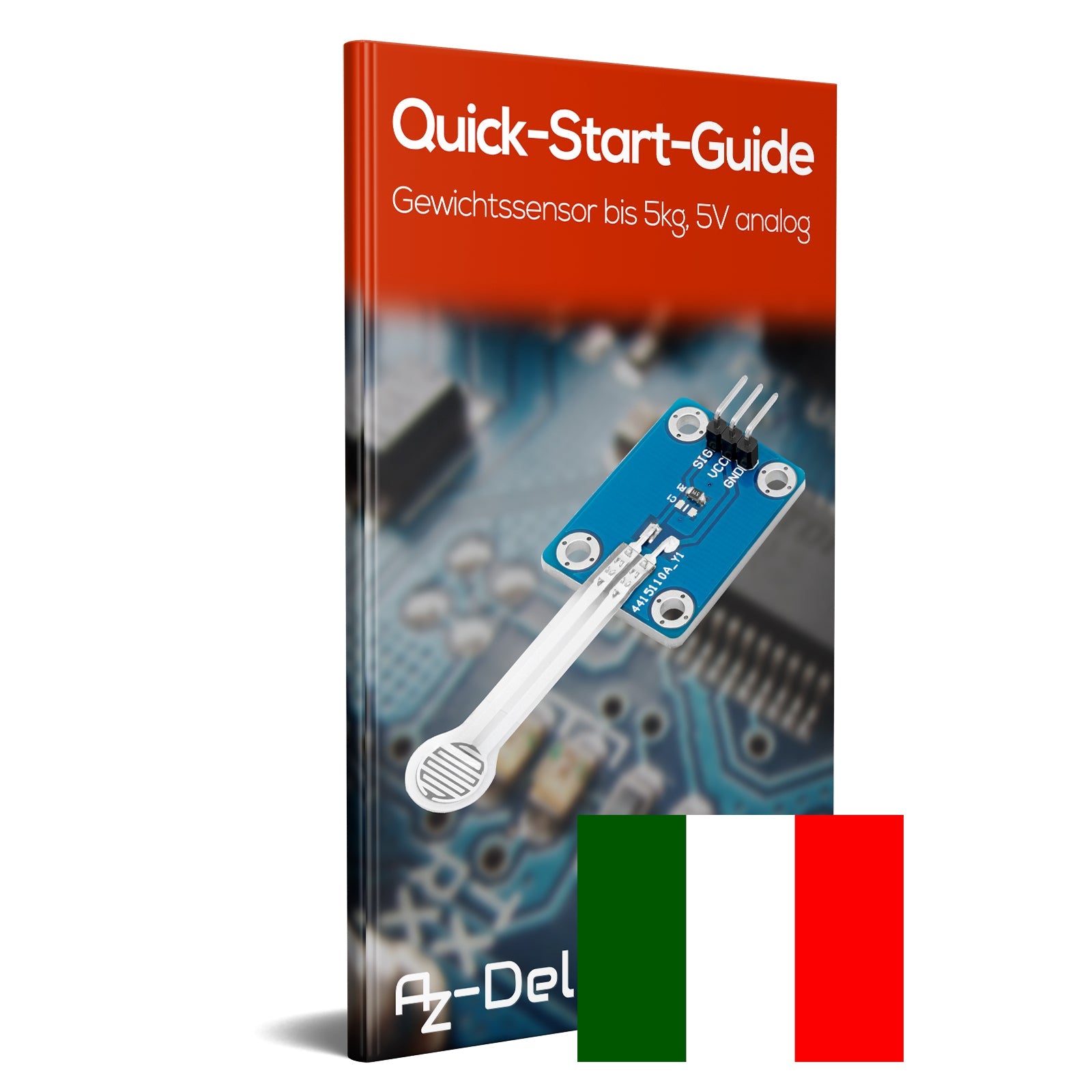 Flexibler Dünnfilm Drucksensor 3,3 / 5V Analog | Druckerkennung | Präziser Kraftsensor zur Erkennung von Druck / Widerstand - AZ-Delivery