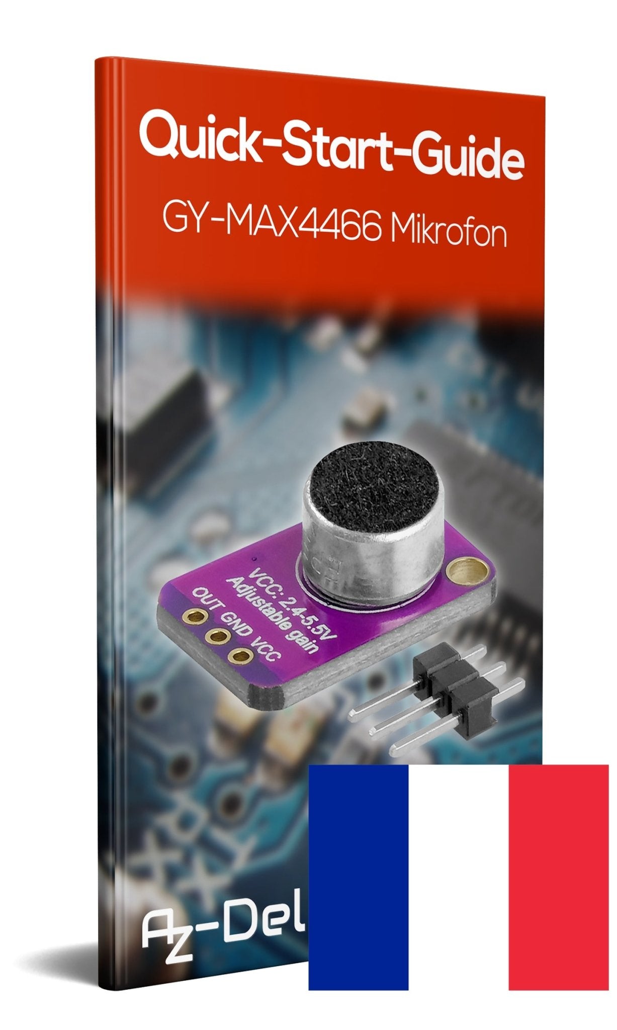 GY-MAX4466 Elektret Mikrofon, Verstärker Breakout Sensor - kompatibel mit Raspberry Pi - AZ-Delivery