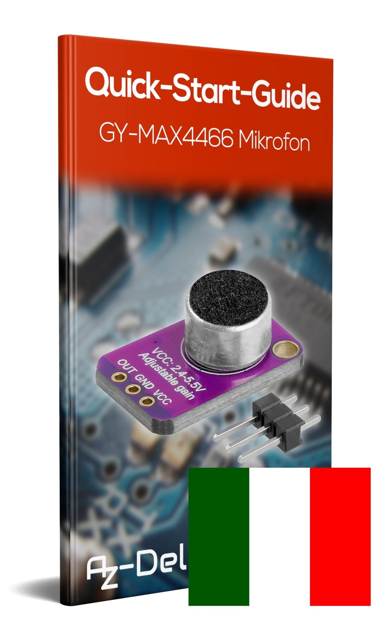 GY-MAX4466 Elektret Mikrofon, Verstärker Breakout Sensor - kompatibel mit Raspberry Pi - AZ-Delivery