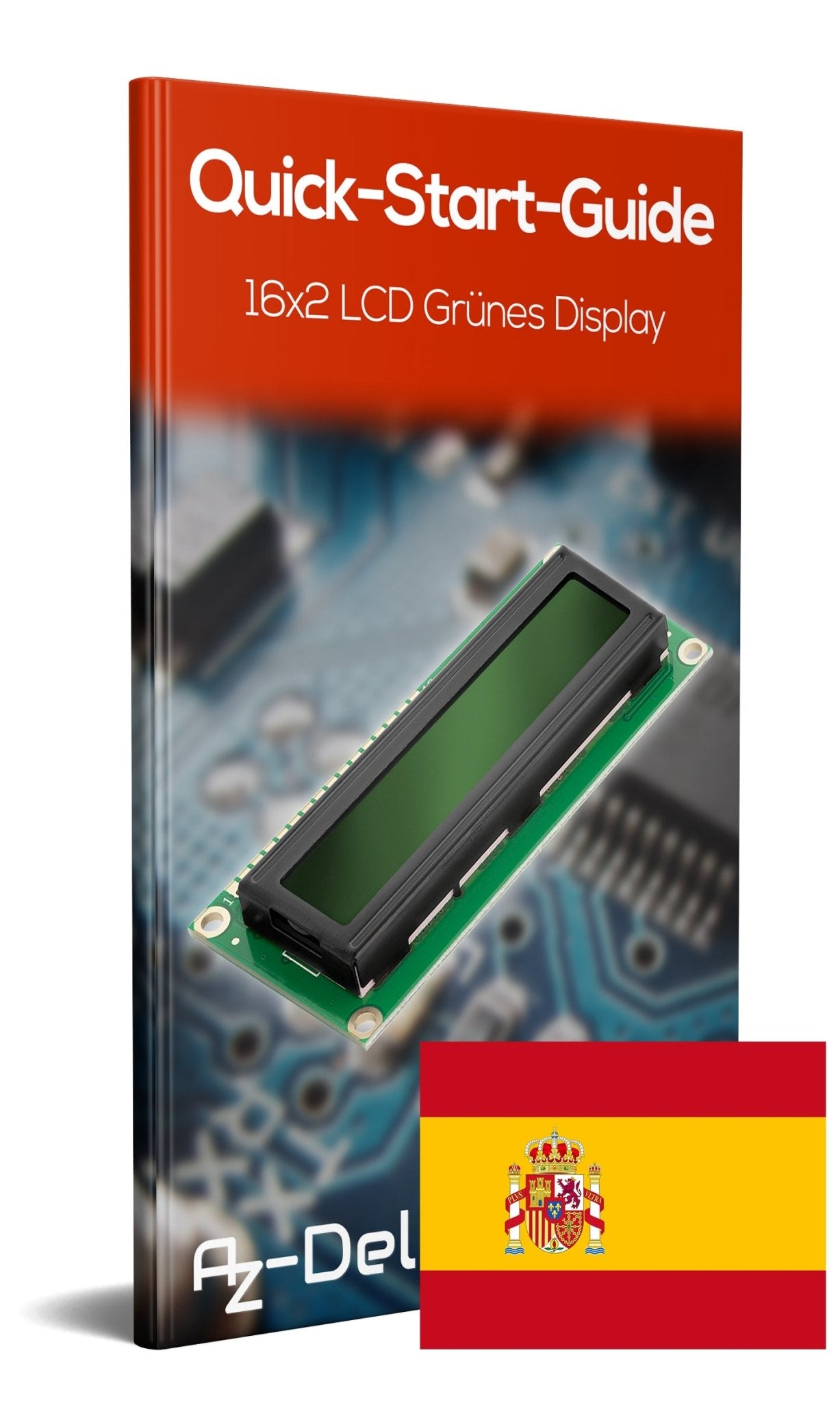 HD44780 1602 LCD Modul Display 2x16 Zeichen (mit grünem Hintergrund) - AZ-Delivery