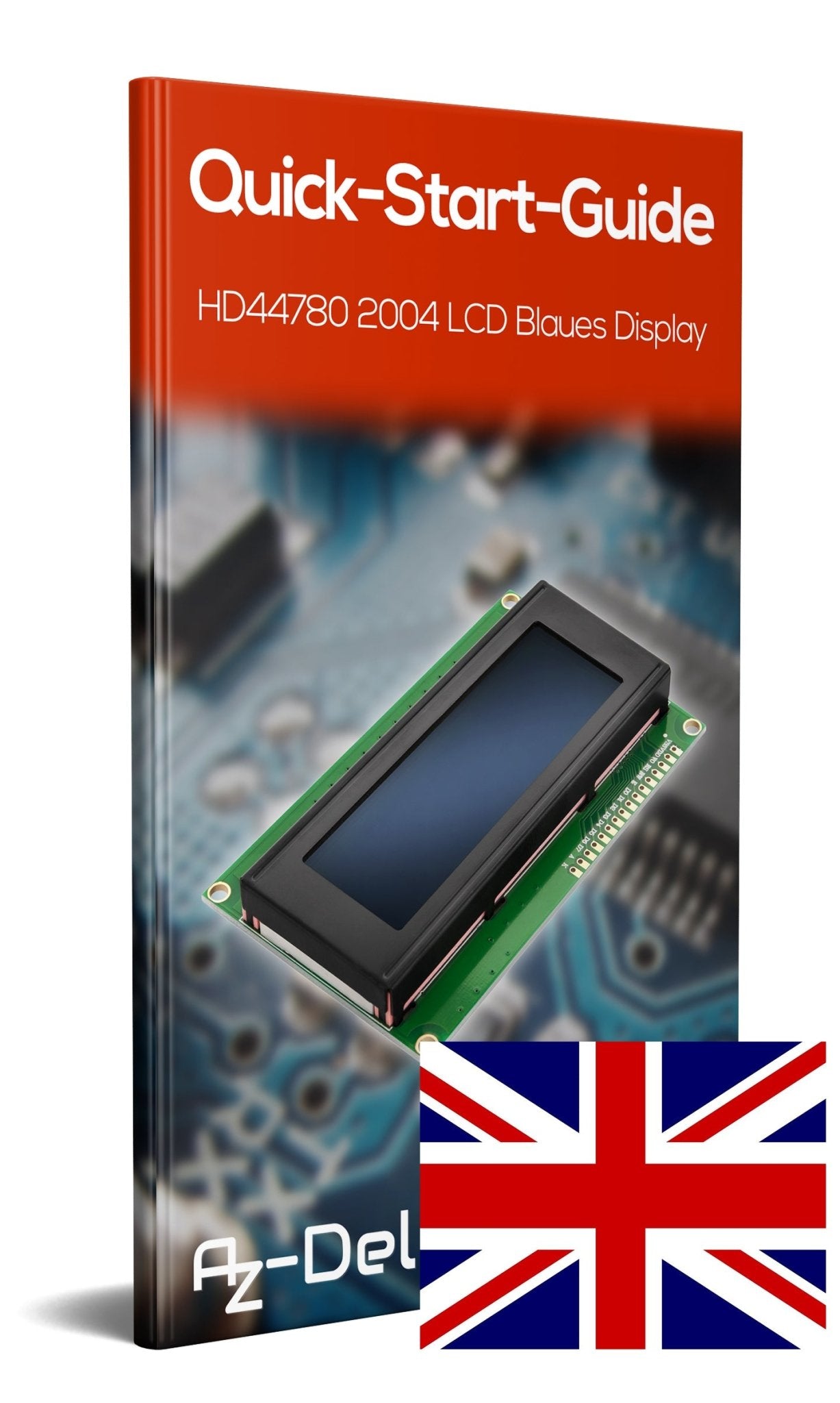 HD44780 2004 LCD Display 4x20 Zeichen Blau - AZ-Delivery