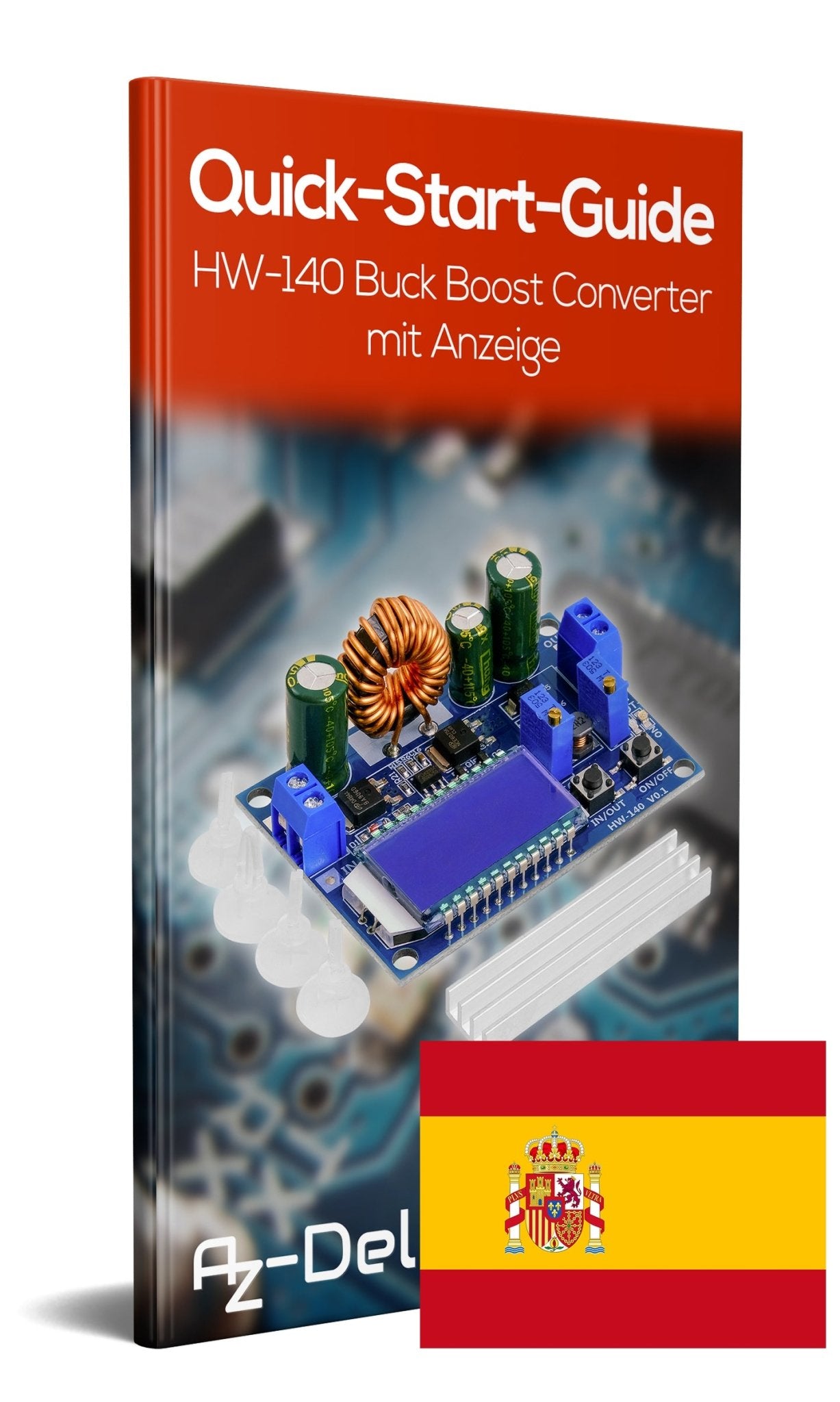 HW-140 DC-DC Buck Boost Converter Step Up/Down, LCD-Anzeige, 3A 5,5V-30V zu 0,5V-30V - AZ-Delivery
