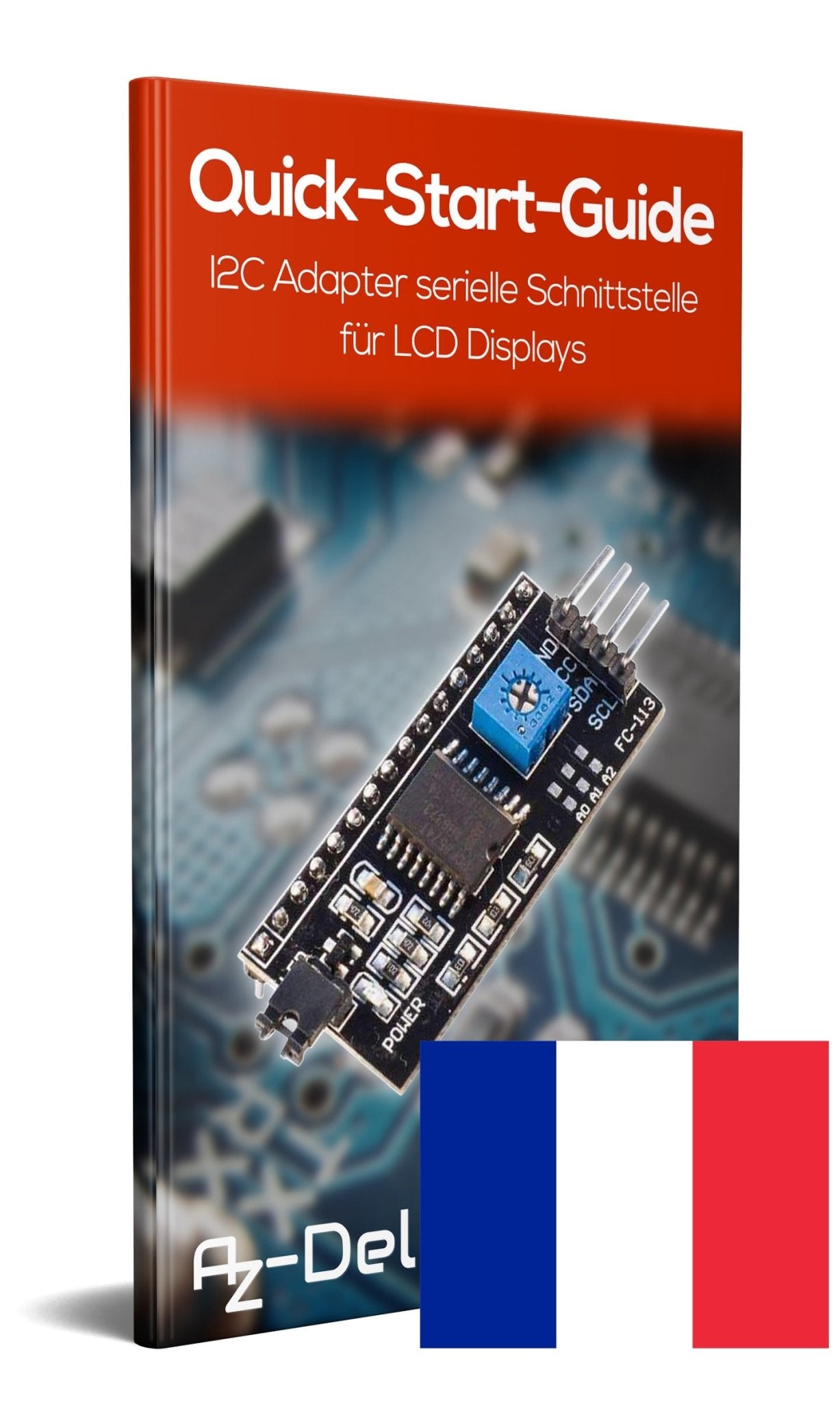 I2C IIC Adapter serielle Schnittstelle für LCD Display 1602 und 2004 - AZ-Delivery
