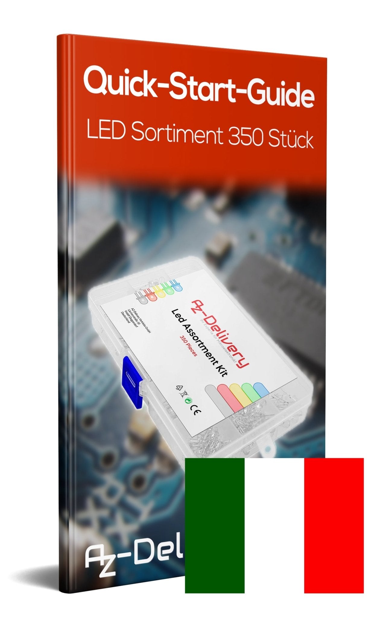 LED Leuchtdioden Sortiment, 350 Stück, 5 Farben - AZ-Delivery