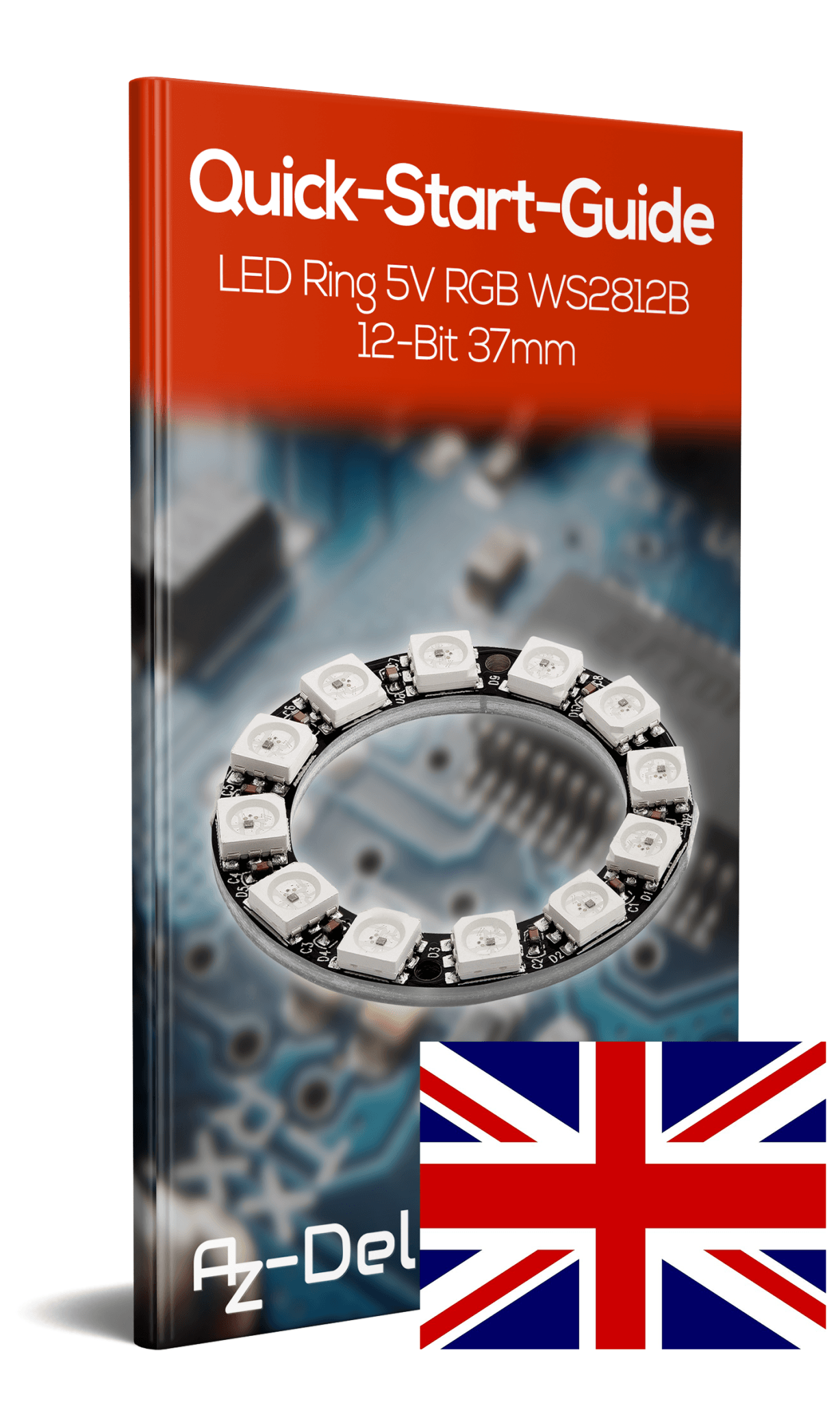 LED Ring 5V RGB WS2812B 12-Bit 37mm - AZ-Delivery