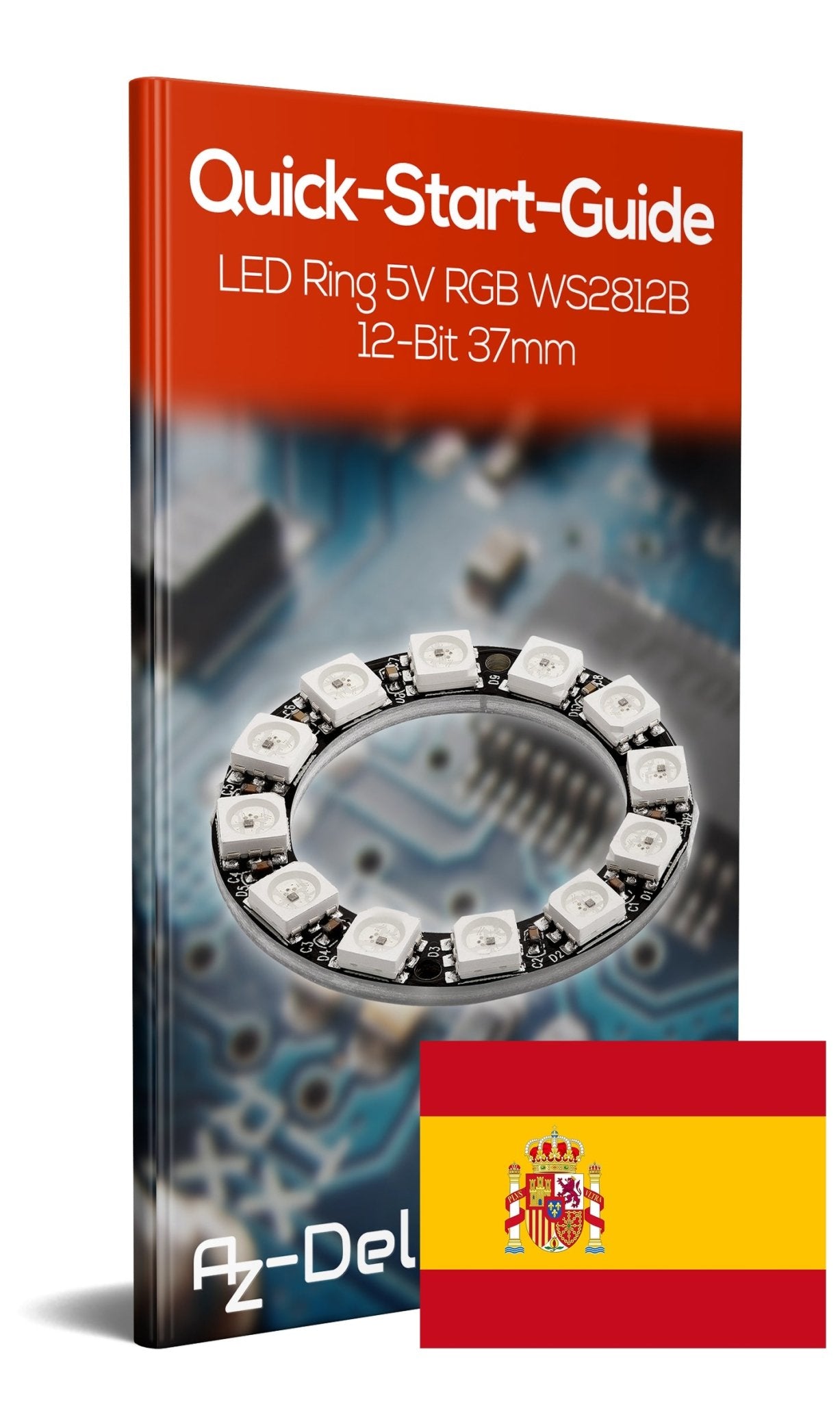 LED Ring 5V RGB WS2812B 12-Bit 37mm - AZ-Delivery