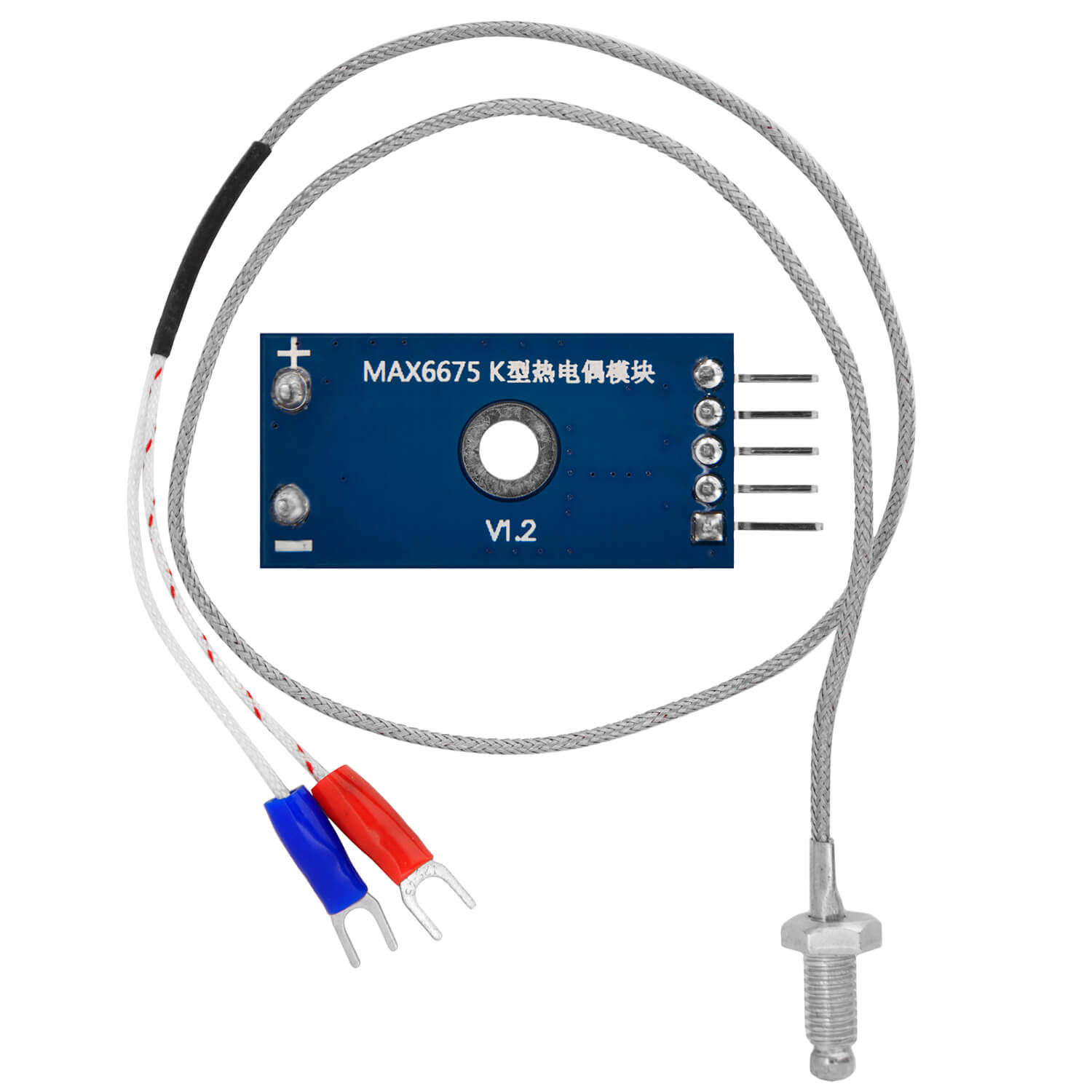 MAX6675 Temperatur Sensor mit Sonde K-Typ und Jumper Wire für Raspberry Pi - AZ-Delivery