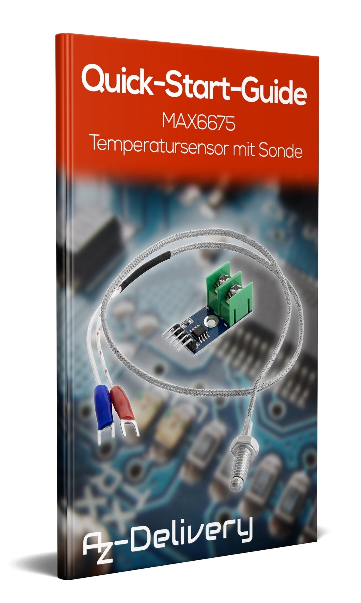 MAX6675 Temperatur Sensor mit Sonde K-Typ und Jumper Wire für Raspberry Pi - AZ-Delivery