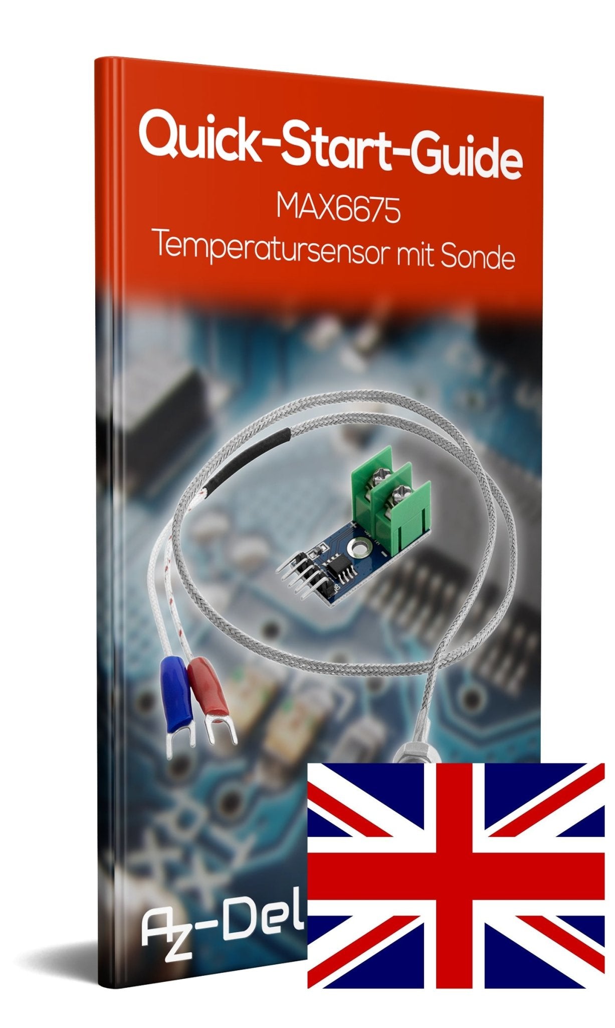 MAX6675 Temperatur Sensor mit Sonde K-Typ und Jumper Wire für Raspberry Pi - AZ-Delivery