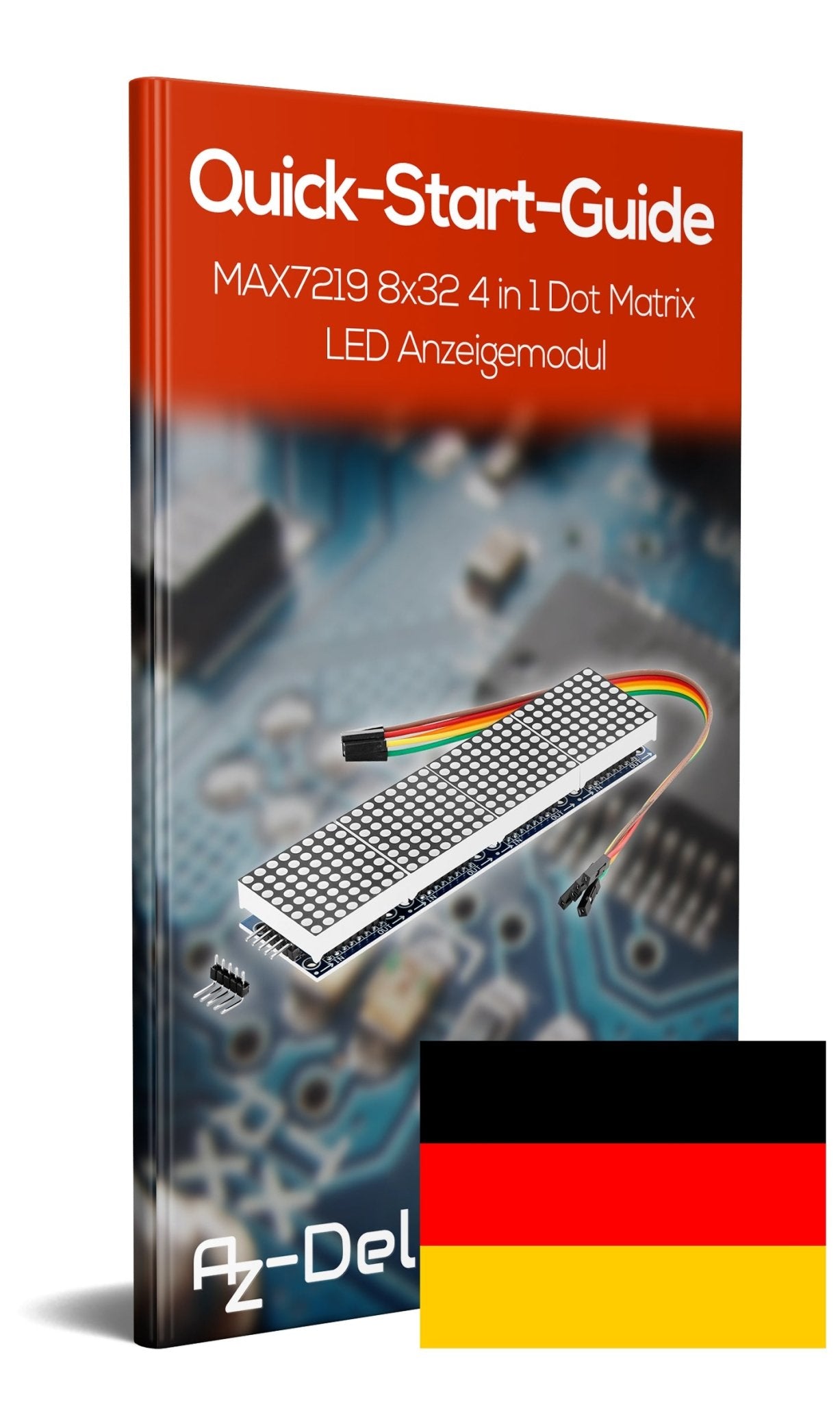 MAX7219 8x32 4 in 1 Dot Matrix LED Anzeigemodul - AZ-Delivery