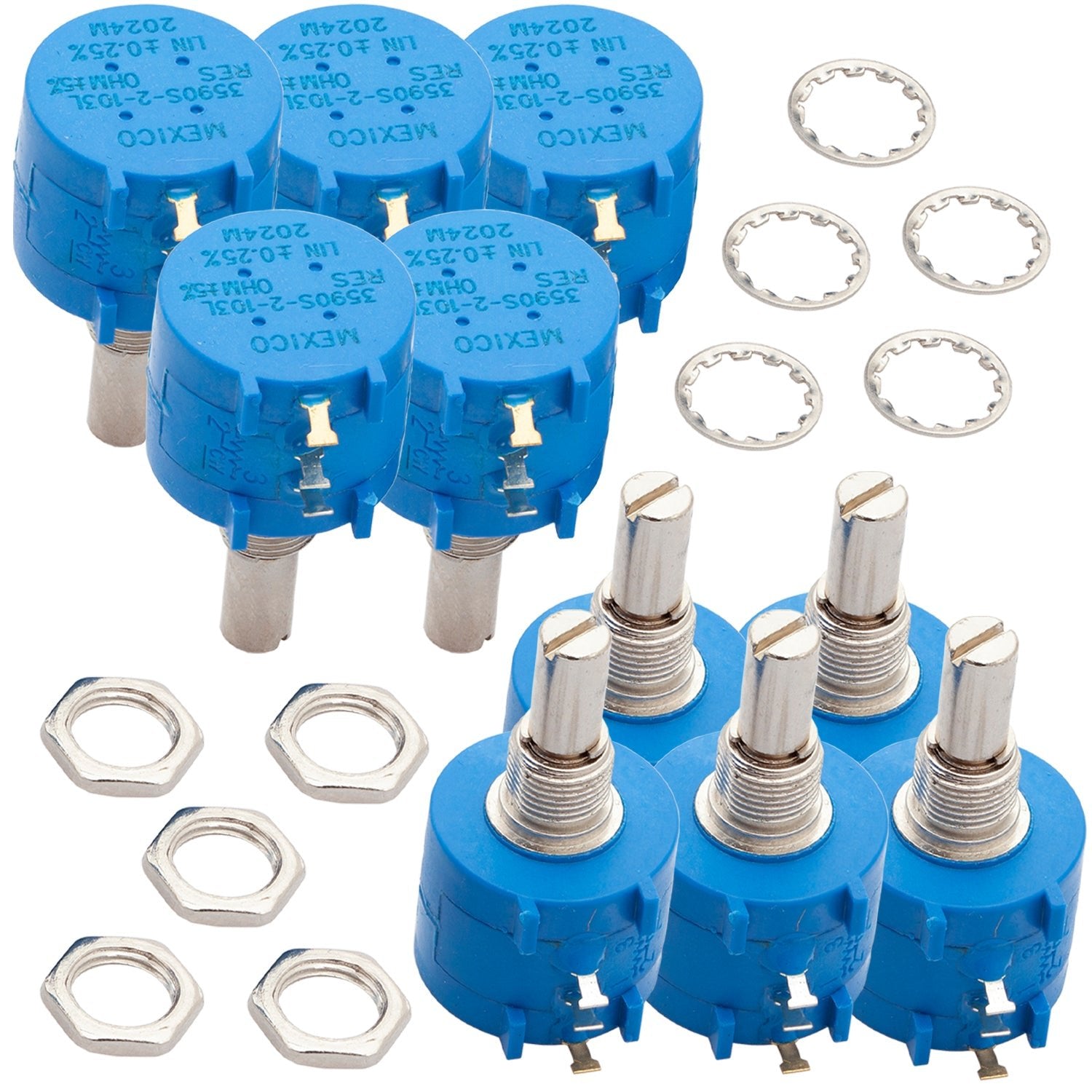 Mehrgang rotary Potentiometer mit Schutzwiderstand 3590S 100K Ohm mit einstellbarem Widerstand - AZ-Delivery