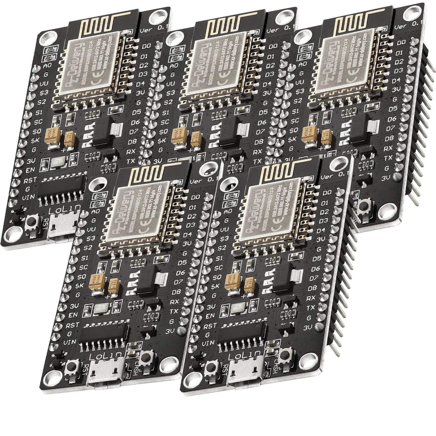 NodeMCU Lua Lolin V3 Module ESP8266 ESP-12F WIFI Wifi Development Board mit CH340 - AZ-Delivery