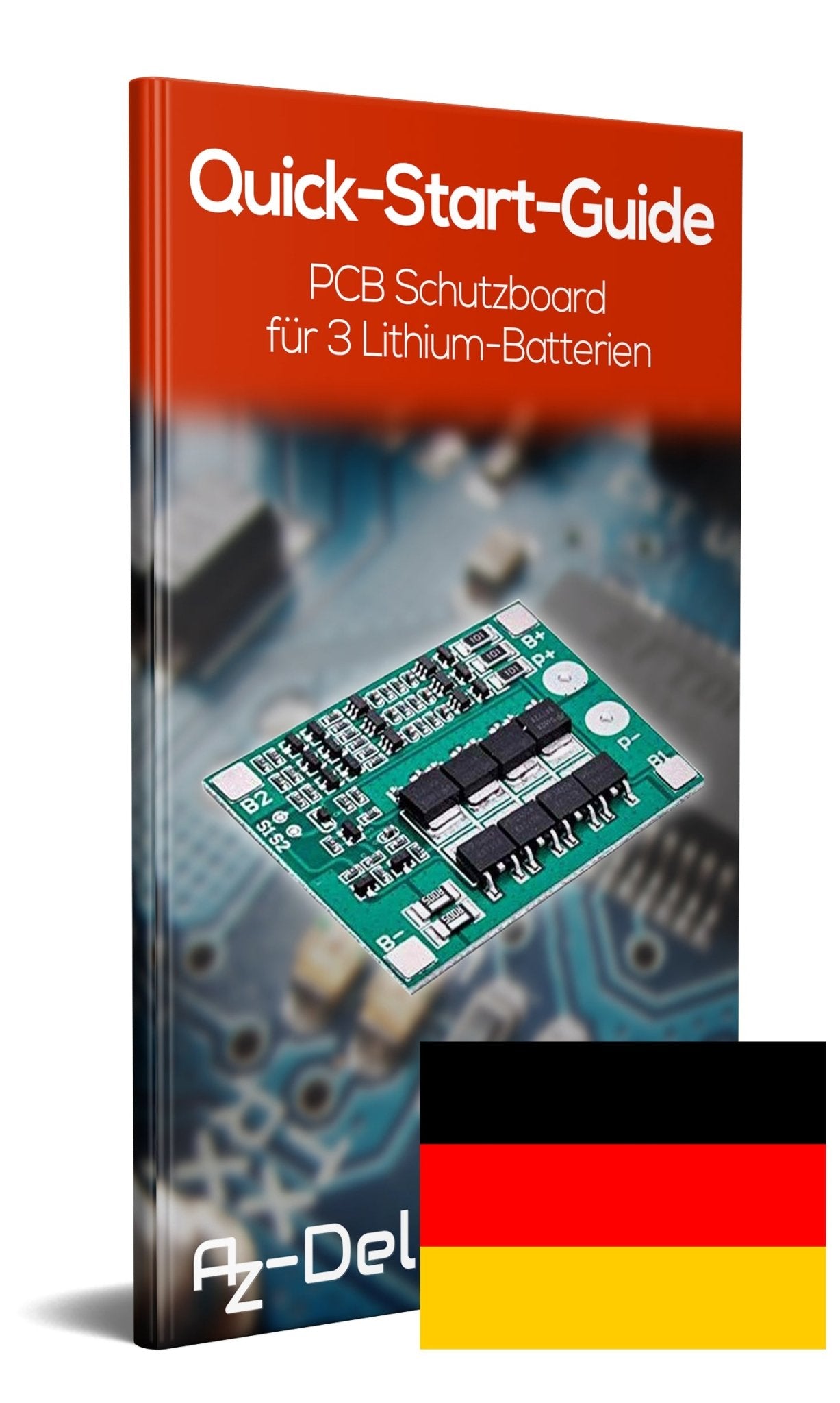 PCB Schutzboard für 3 Lithium - Batterien BMS Board Modul - AZ - Delivery