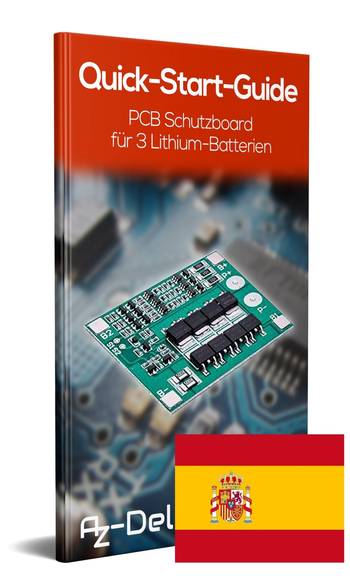 PCB Schutzboard für 3 Lithium - Batterien BMS Board Modul - AZ - Delivery