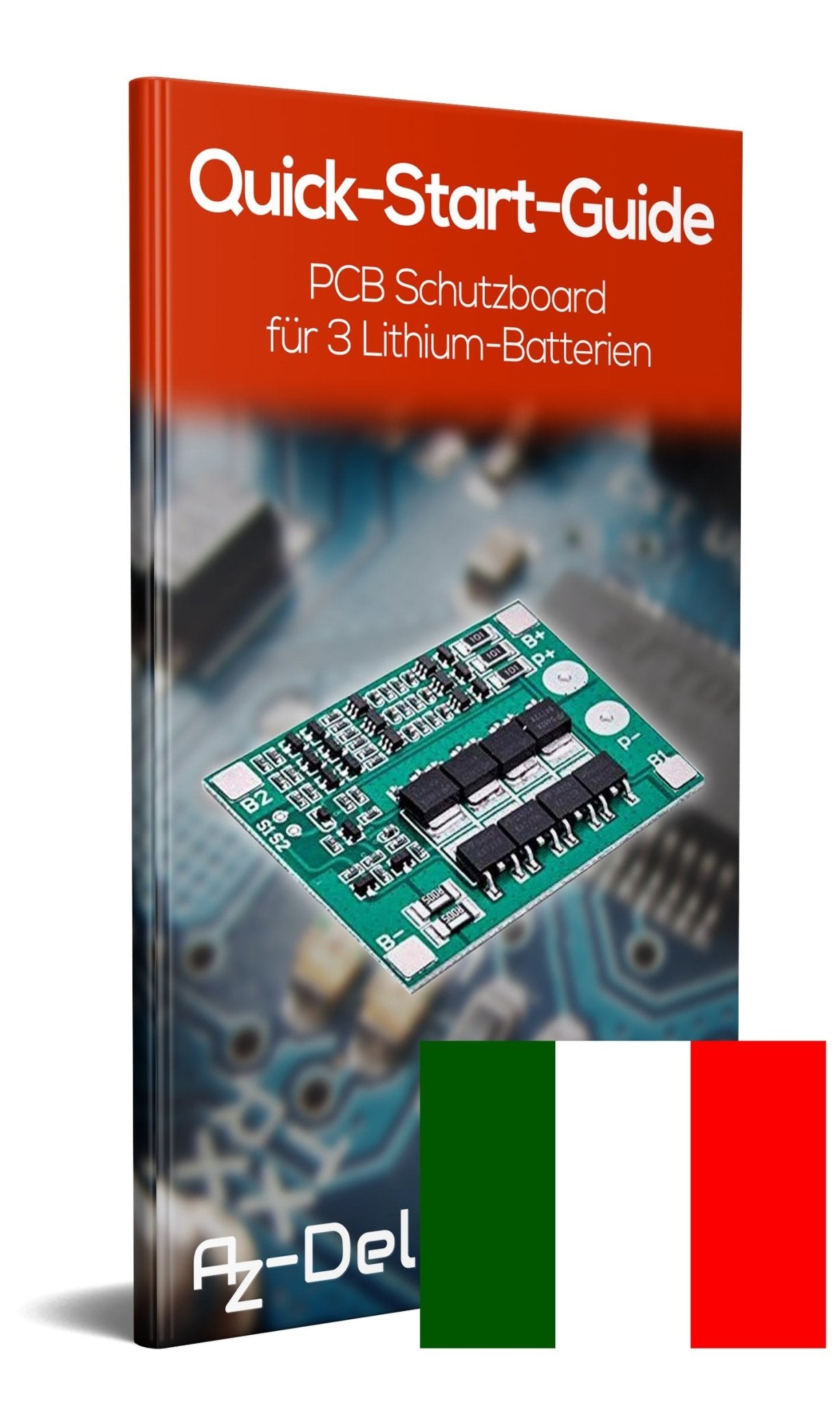 PCB Schutzboard für 3 Lithium - Batterien BMS Board Modul - AZ - Delivery