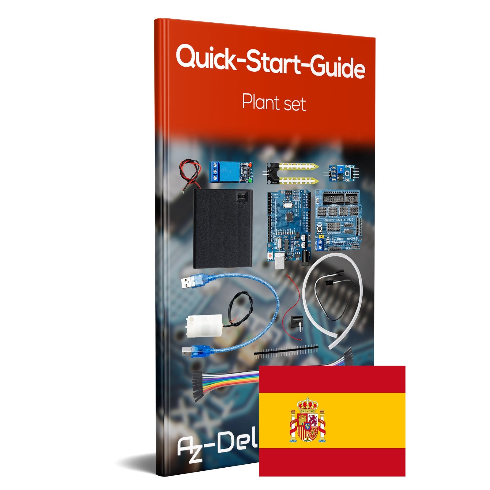 Pflanzen-Bewässerung-Set mit Bodenfeuchteerkennung Sensor - Automatisches Bewässerungsmodul DIY-Kit automatische Wasserpumpe - AZ-Delivery