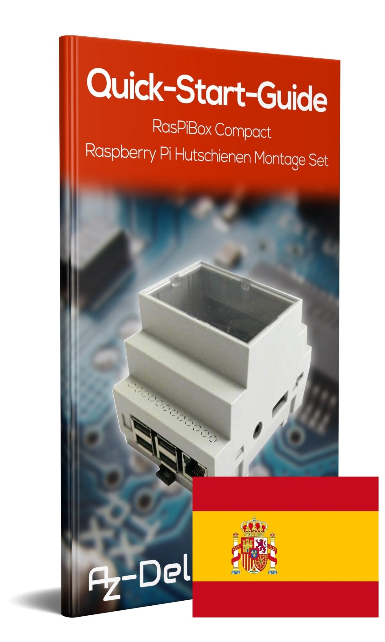 RasPiBox Compact - Raspberry Pi Hutschienen Montage Set - AZ-Delivery