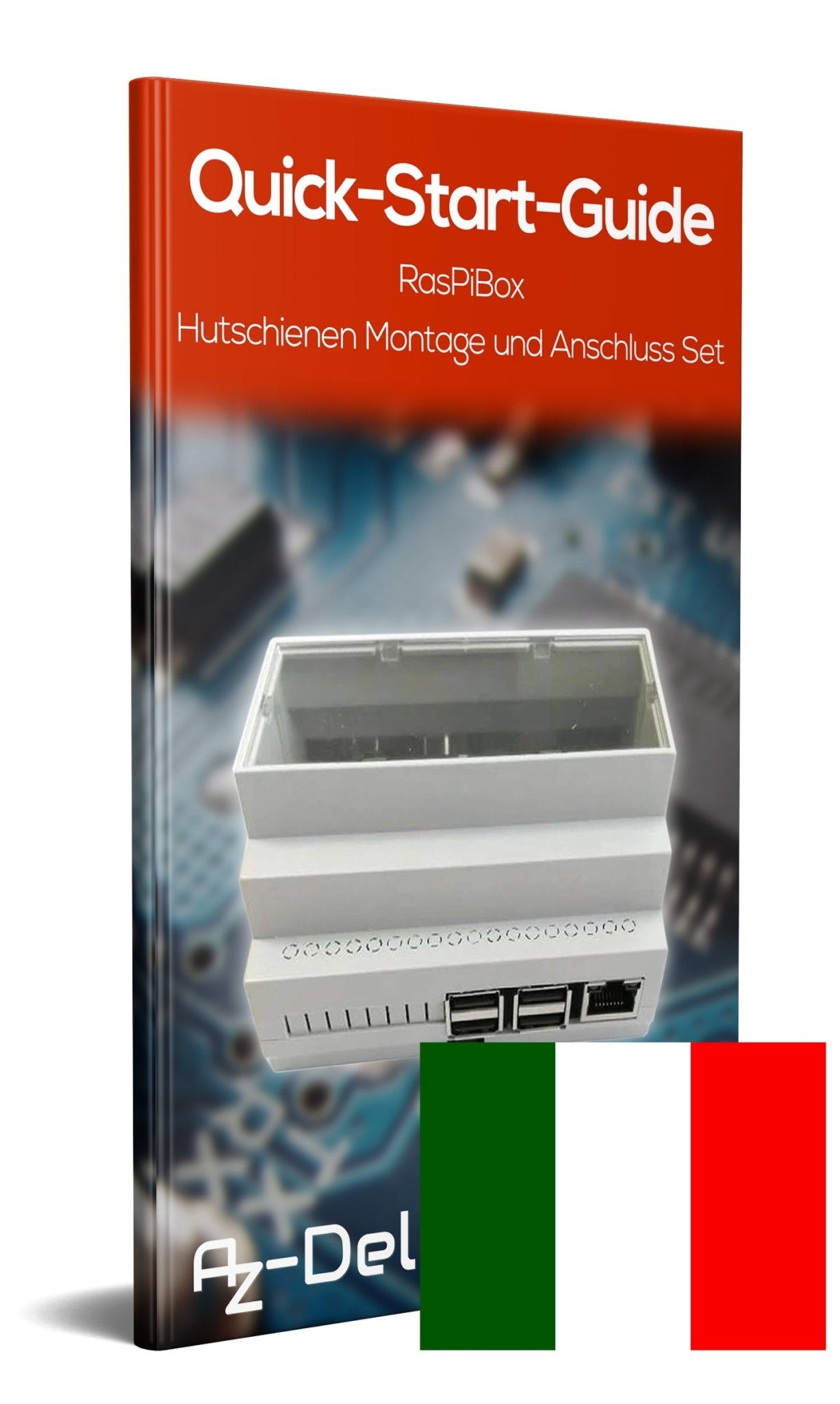 RasPiBox - Hutschienen Montage- und Anschluss Set - AZ-Delivery