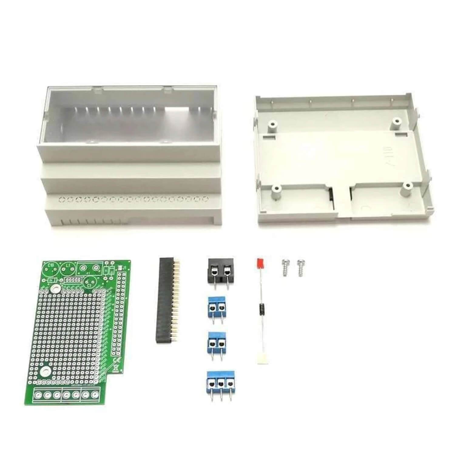 RasPiBox - Hutschienen Montage- und Anschluss Set - AZ-Delivery