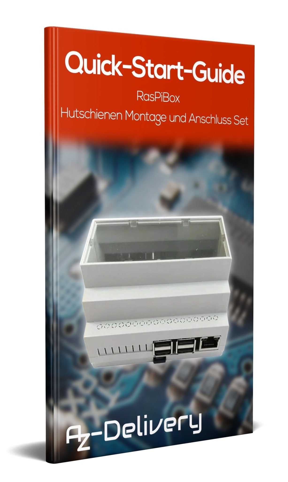 RasPiBox - Hutschienen Montage- und Anschluss Set - AZ-Delivery