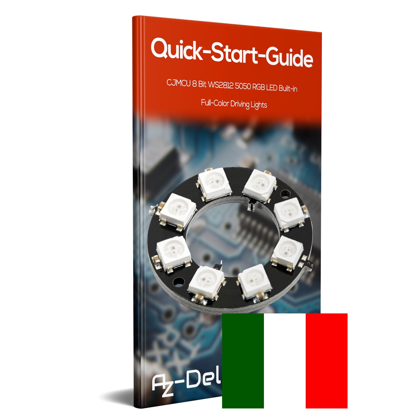 RGB LED Ring 8 bit WS2812 5050 + integrierter Treiber | Kompatibel mit Arduino und Raspberry - AZ-Delivery