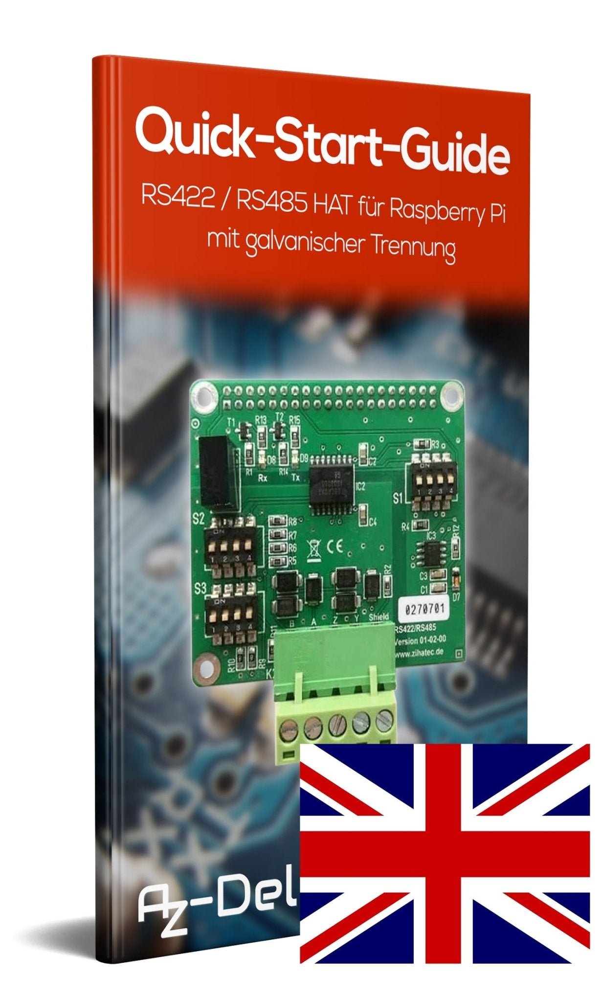 RS422 / RS485 HAT für Raspberry Pi mit galvanischer Trennung - AZ-Delivery