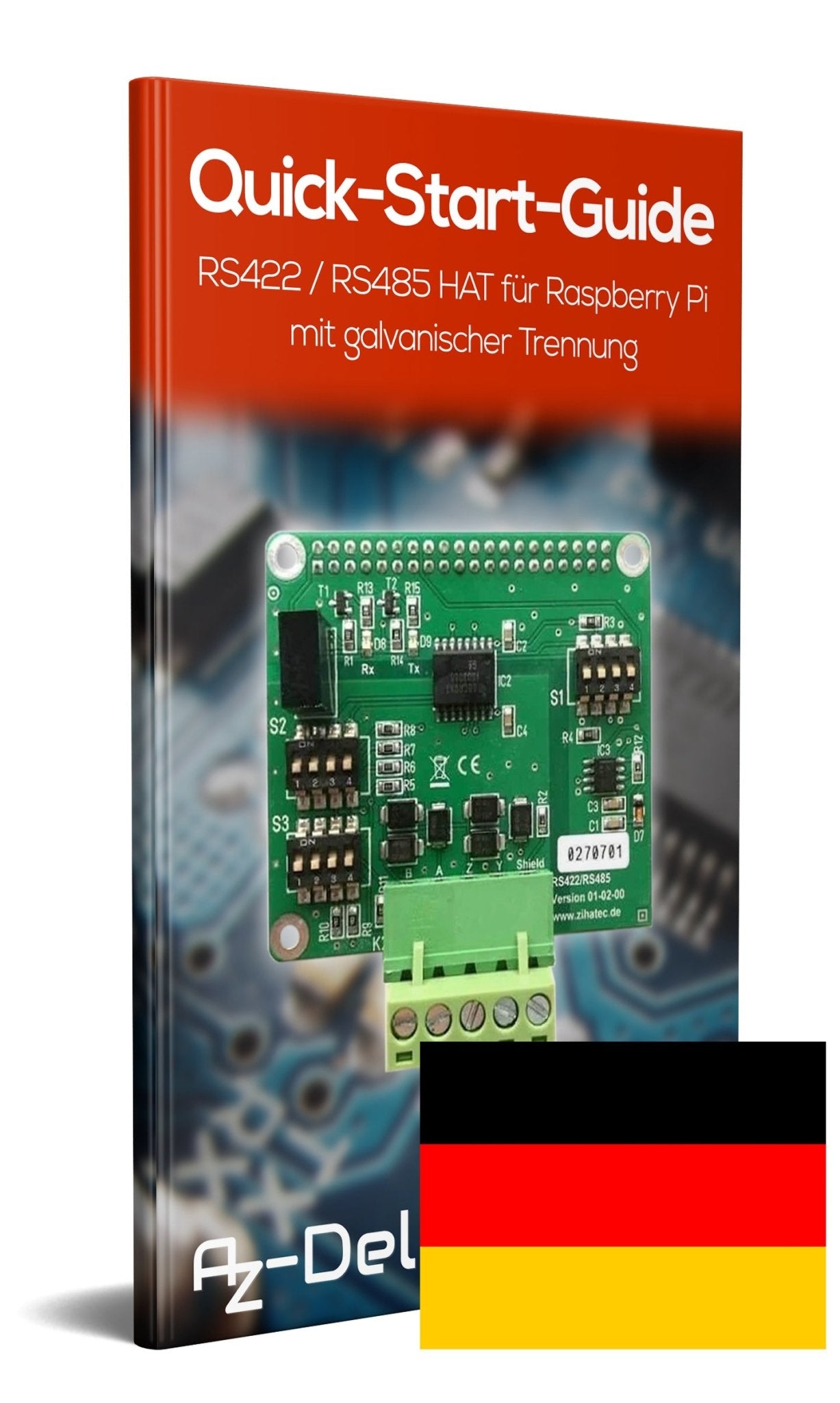 RS422 / RS485 HAT für Raspberry Pi mit galvanischer Trennung - AZ-Delivery
