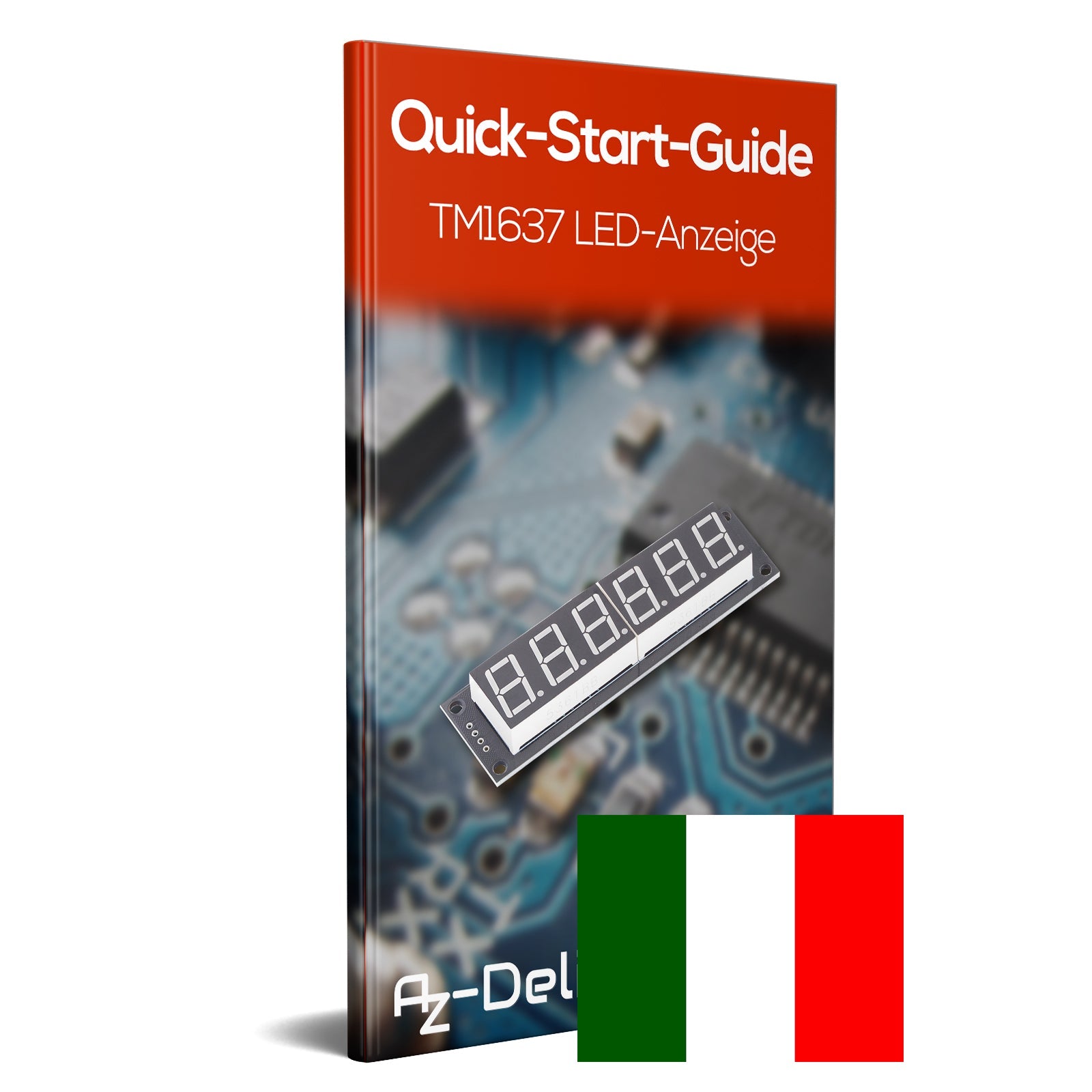 TM1637 6 Digit blaue LED-anzeige 7 Segment Display Modul mit 0,56 Zoll, 5V Anzeigemodul kompatibel mit Raspberry Pi - AZ-Delivery