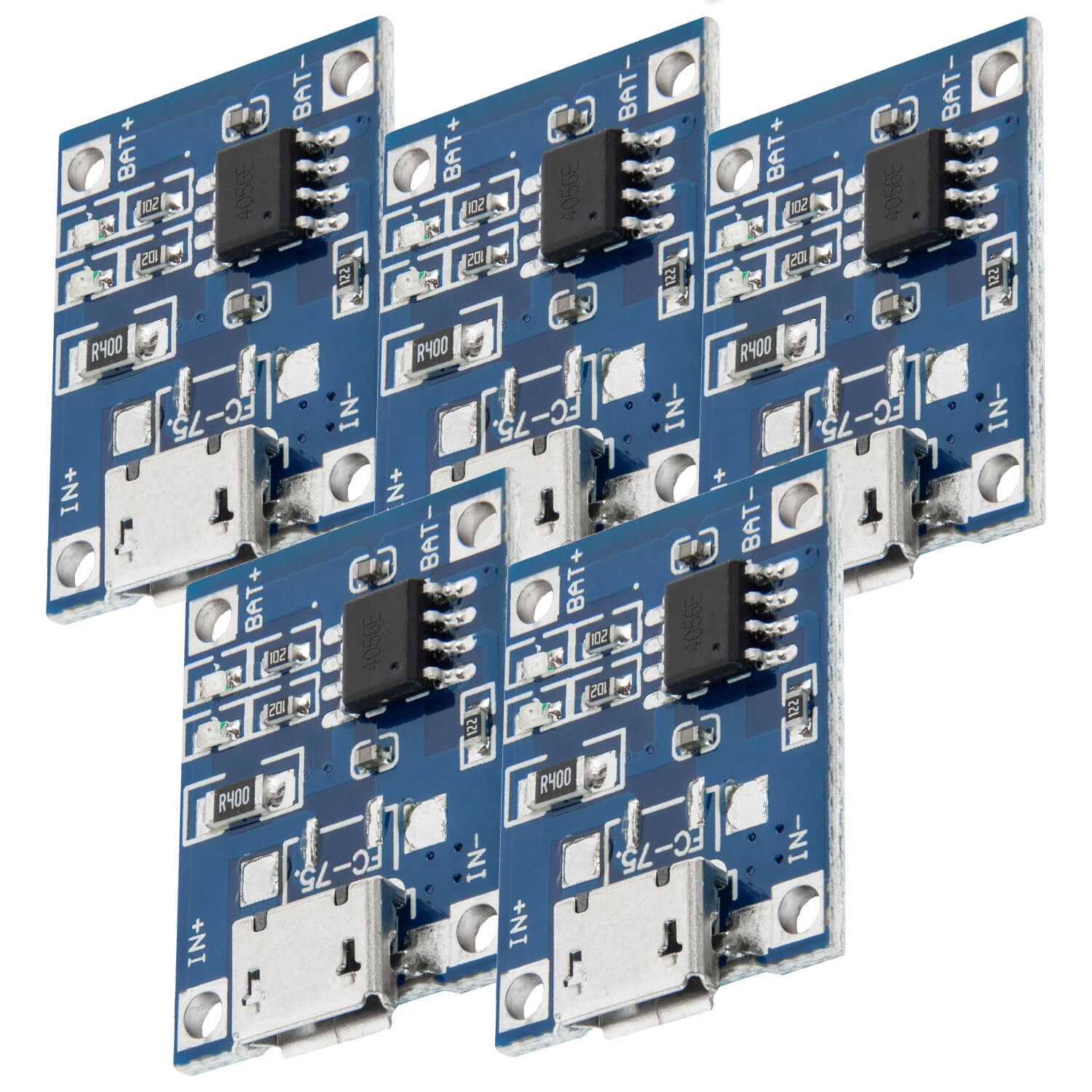 TP4056 Micro USB 5V 1A Laderegler Lithium Li - Ion Batterie Charger Modul - AZ-Delivery