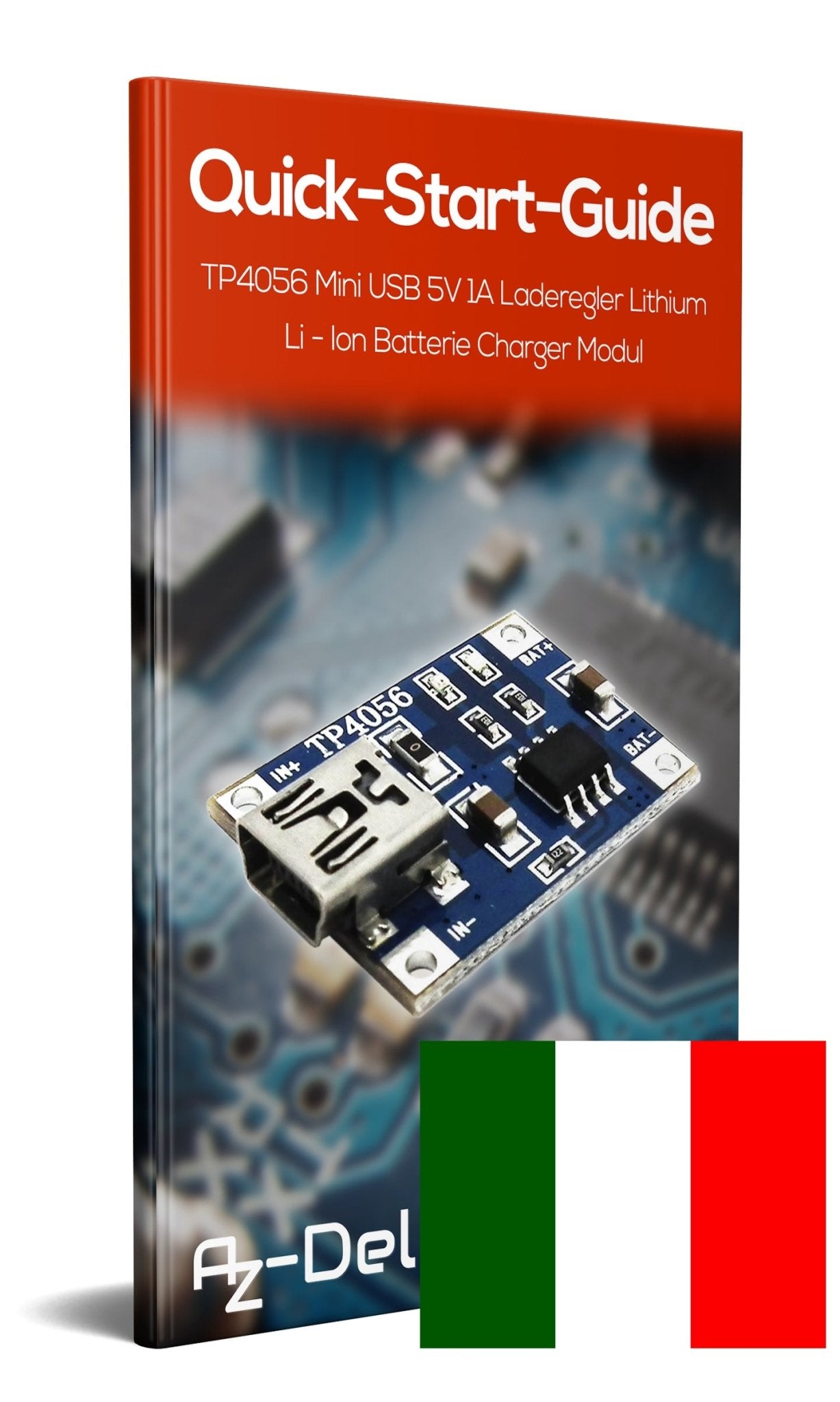 TP4056 Mini USB 5V 1A Laderegler Lithium Li - Ion Batterie Charger Modul - AZ-Delivery