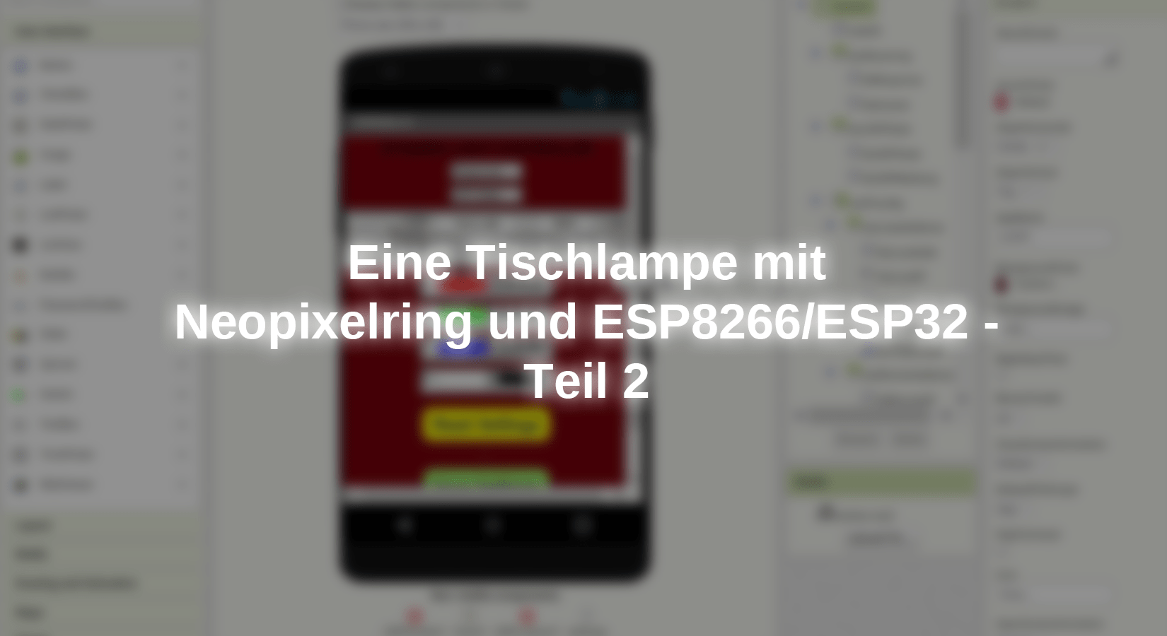 Eine Tischlampe mit Neopixelring und ESP8266/ESP32 - Teil 2 - AZ-Delivery