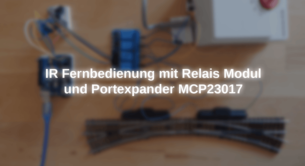 IR remote control with relay module and portexpander MCP23017
