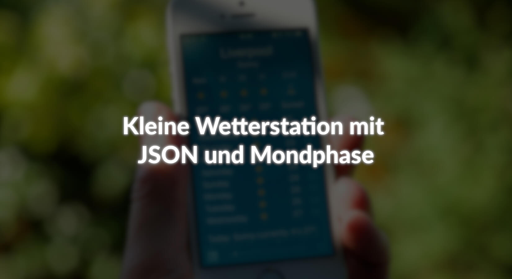 Kleine Wetterstation mit JSON und Mondphase - AZ-Delivery